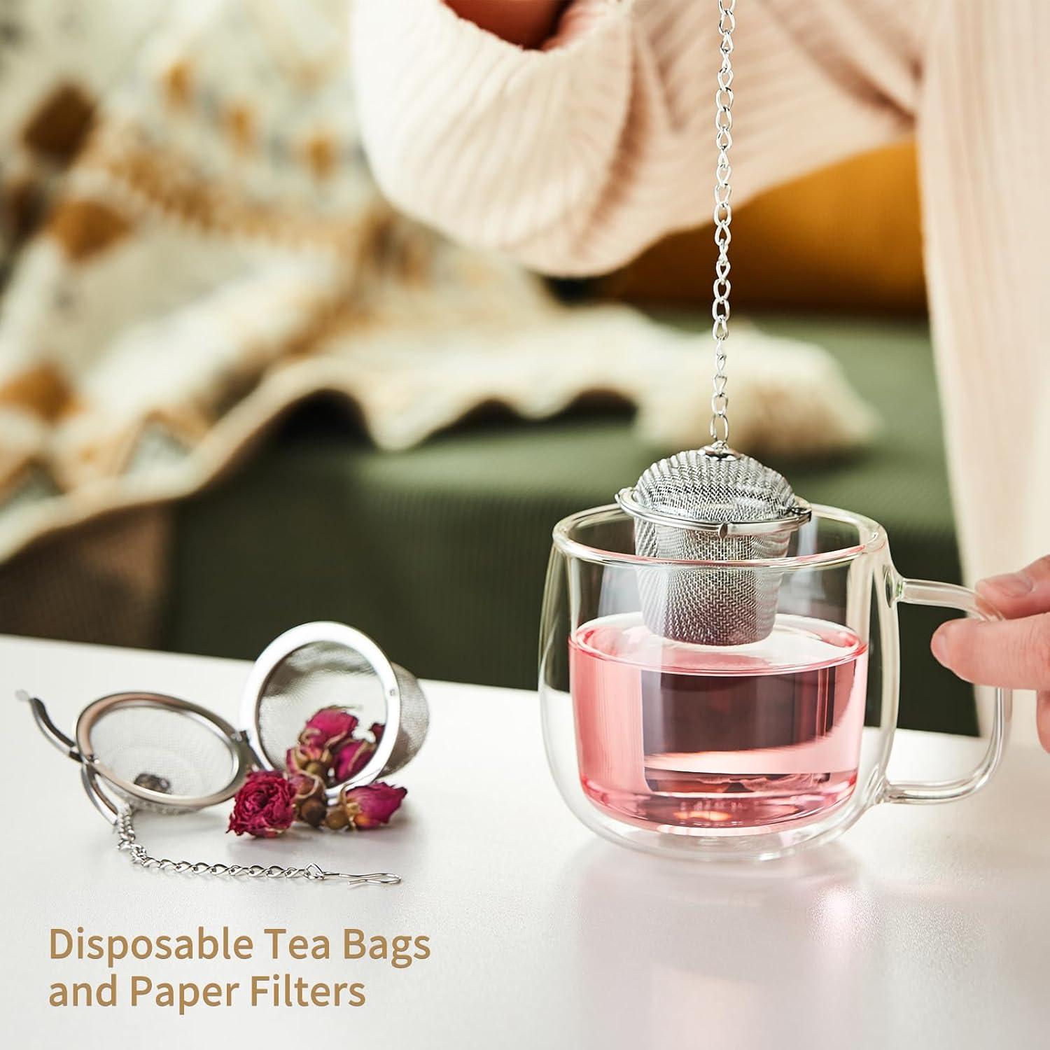 Coladores de Té DOPUDO 3pcs Acero Inoxidable 304 Malla Fina