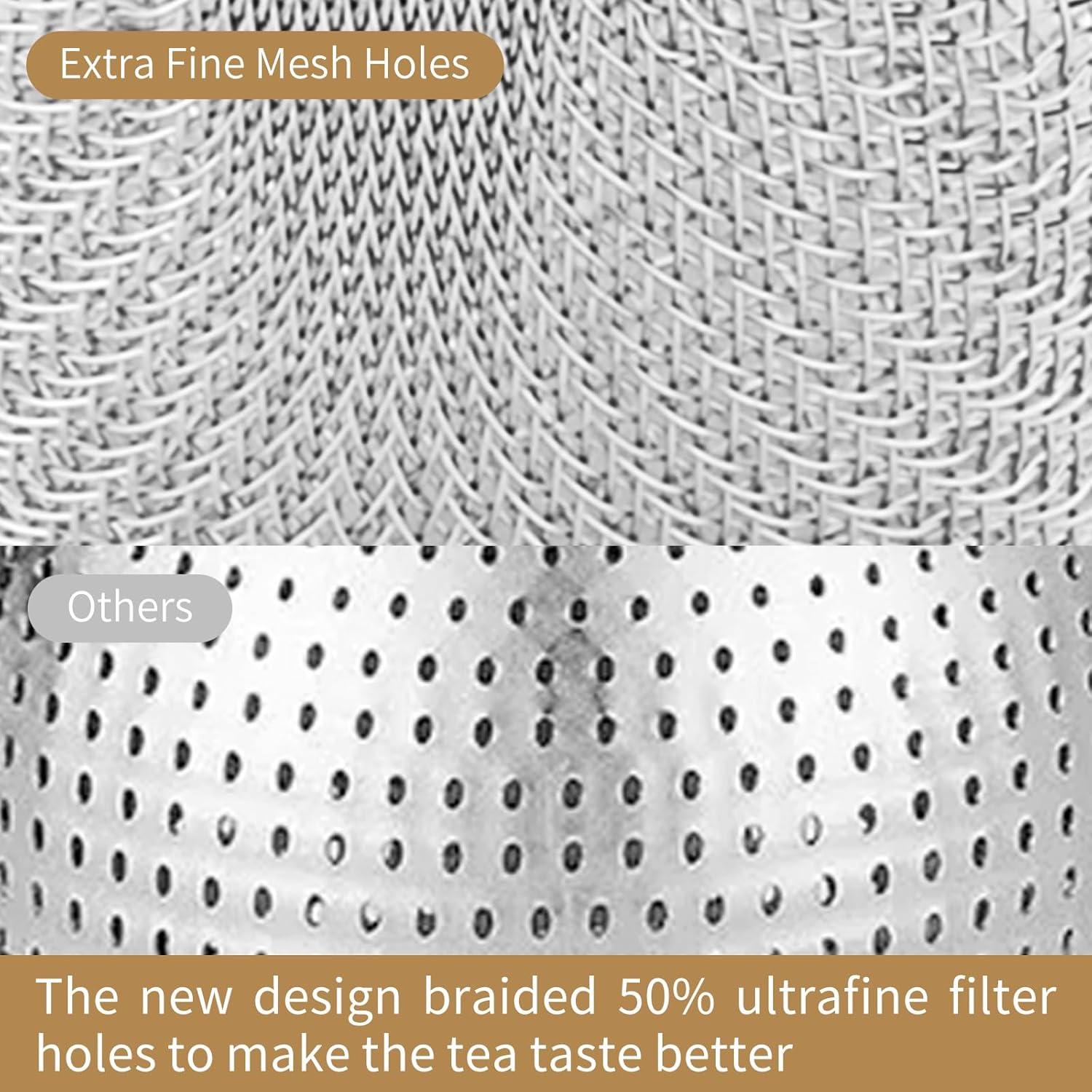 Coladores de Té DOPUDO 3pcs Acero Inoxidable 304 Malla Fina