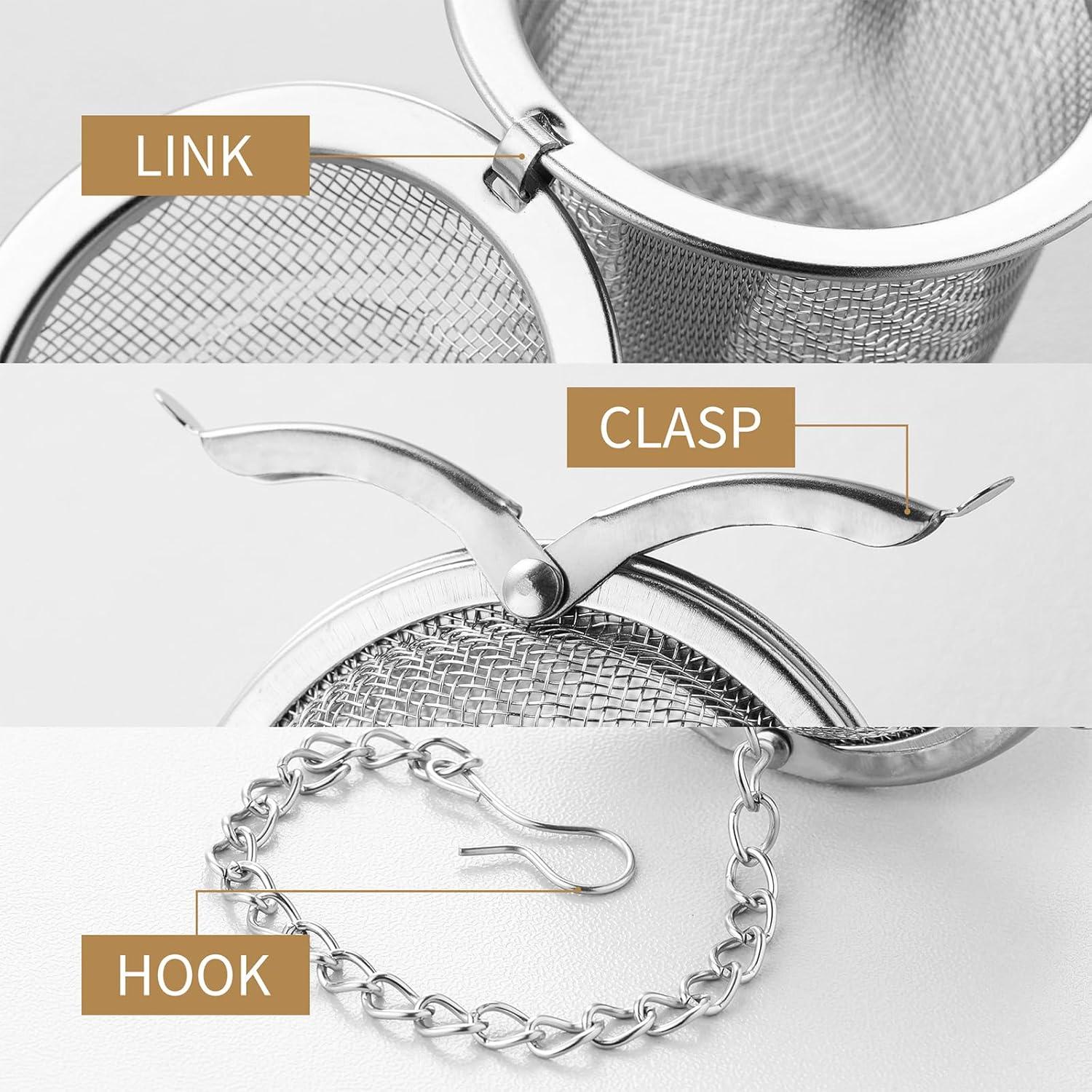 Coladores de Té DOPUDO 3pcs Acero Inoxidable 304 Malla Fina