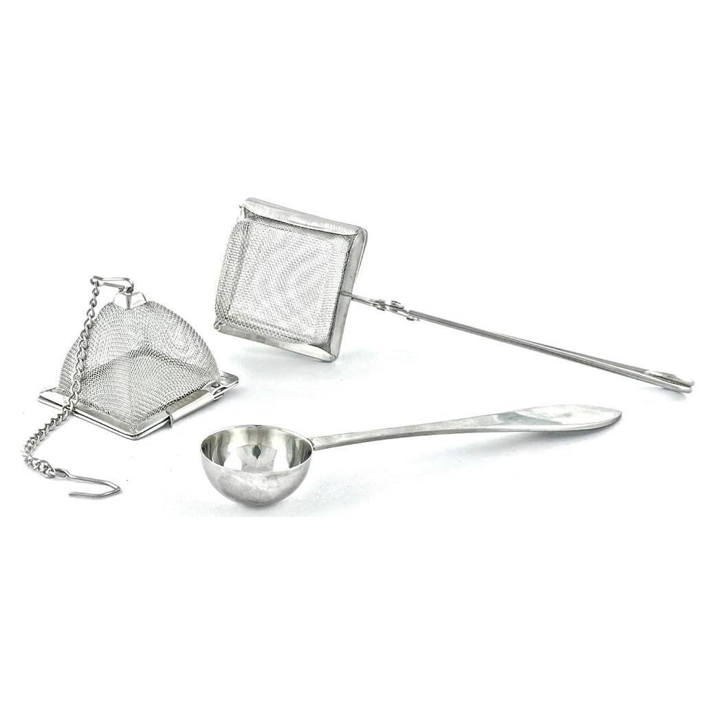 Set de Infusores de Té y Cucharita VAHDAM - Acero Inoxidable