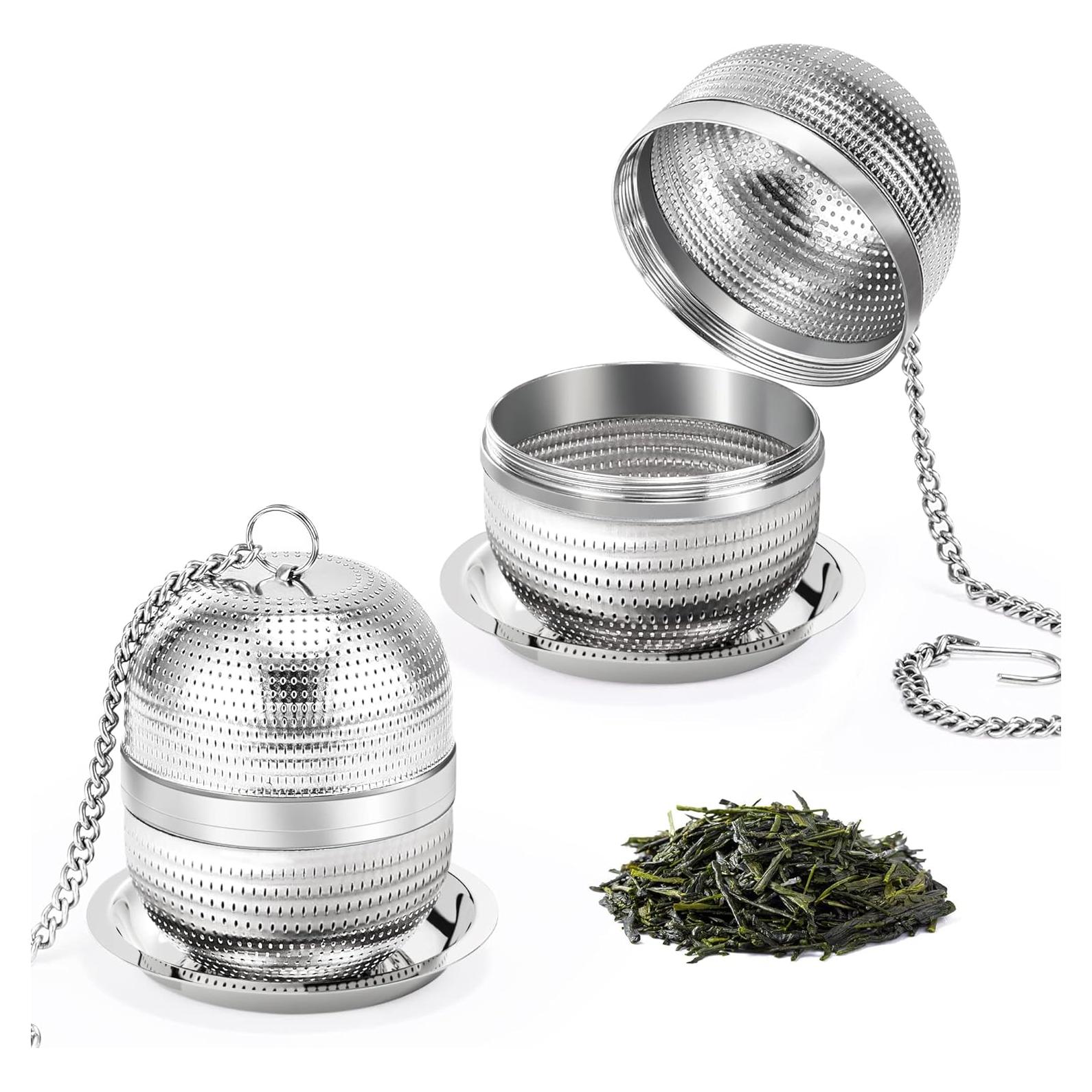 Infusores de Té Yoassi - Acero Inoxidable 18/8, 2 Piezas