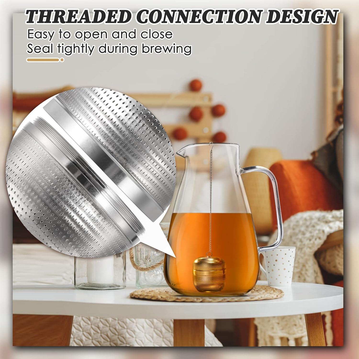 Infusores de Té Yoassi - Acero Inoxidable 18/8, 2 Piezas