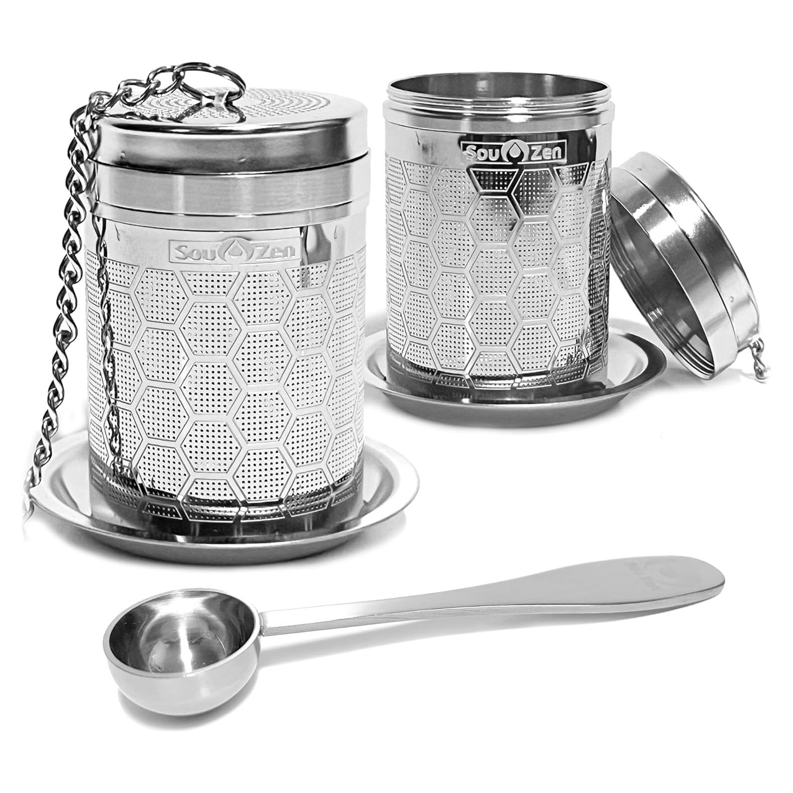 Infusor de Té Sou Zen Acero Inoxidable 304 Paquete de 2