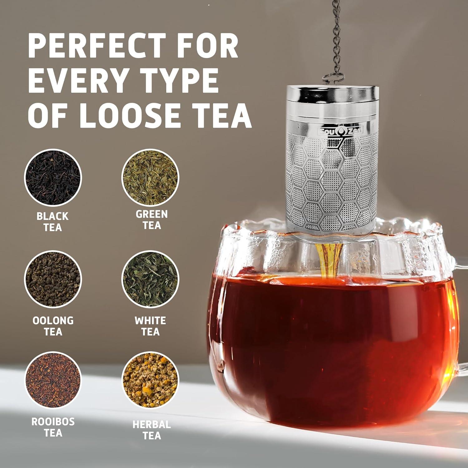 Infusor de Té Sou Zen Acero Inoxidable 304 Paquete de 2