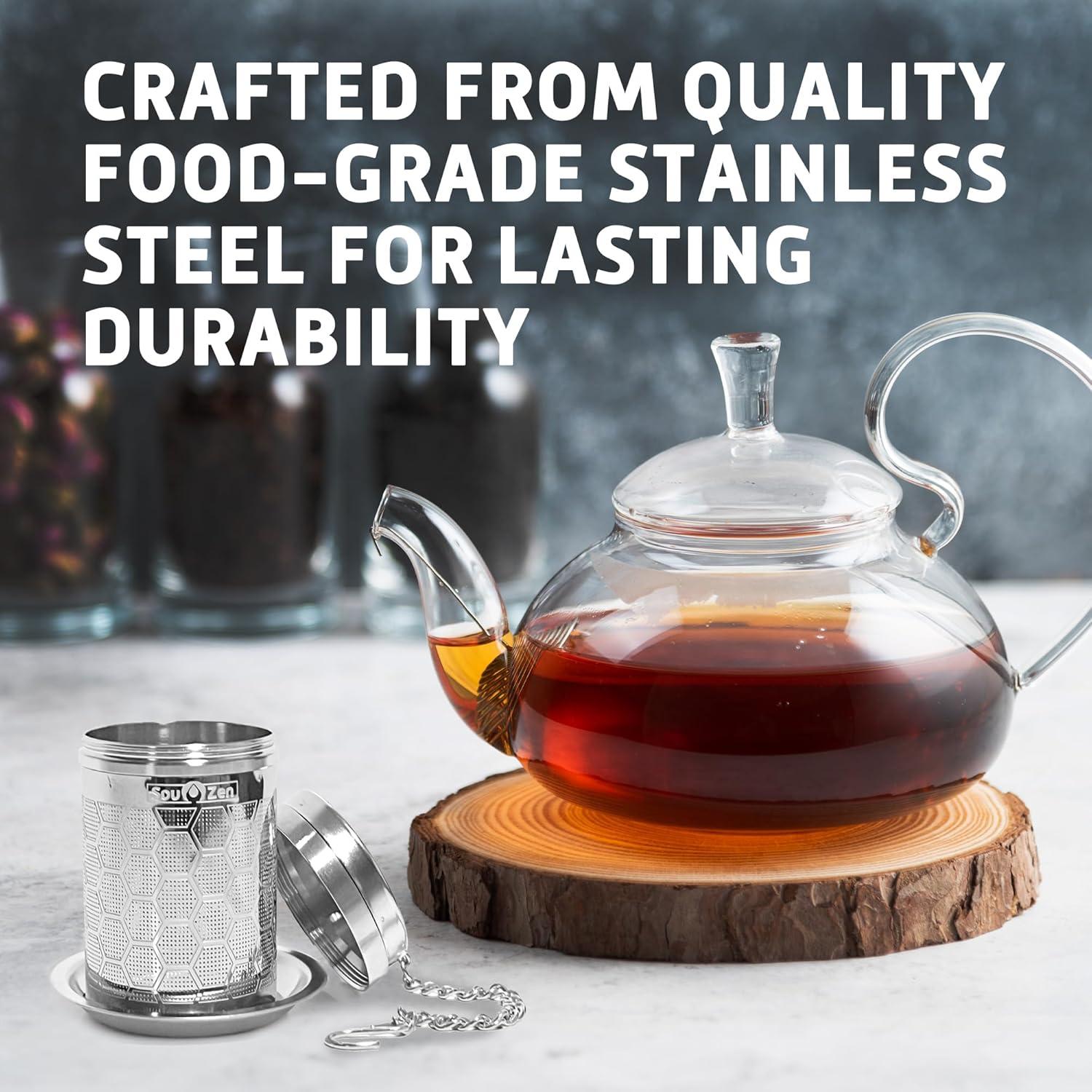 Infusor de Té Sou Zen Acero Inoxidable 304 Paquete de 2