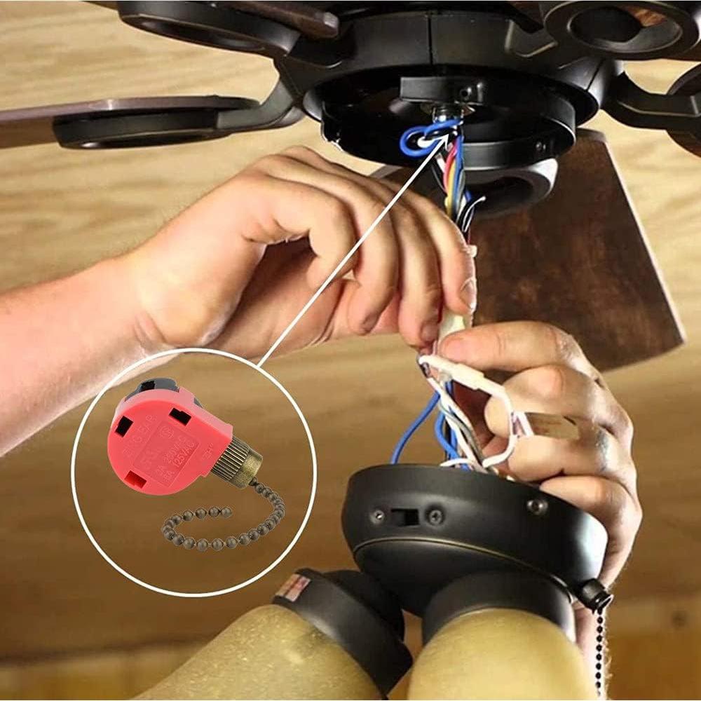 Interruptor de Ventilador de Techo Zing Ear ZE-268S1 3 Velocidades 4 Cables