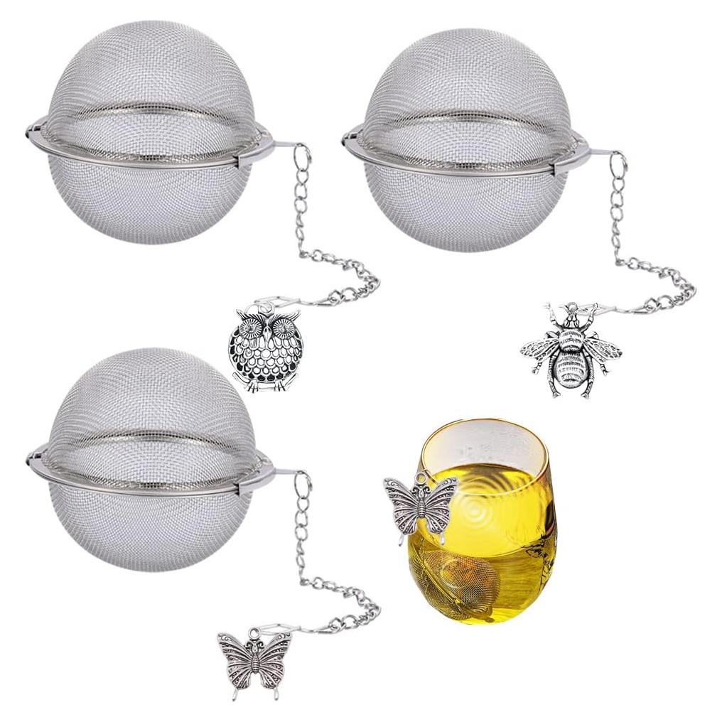 Infusores de Té MIOINEY 3 Piezas Acero Inoxidable Animal