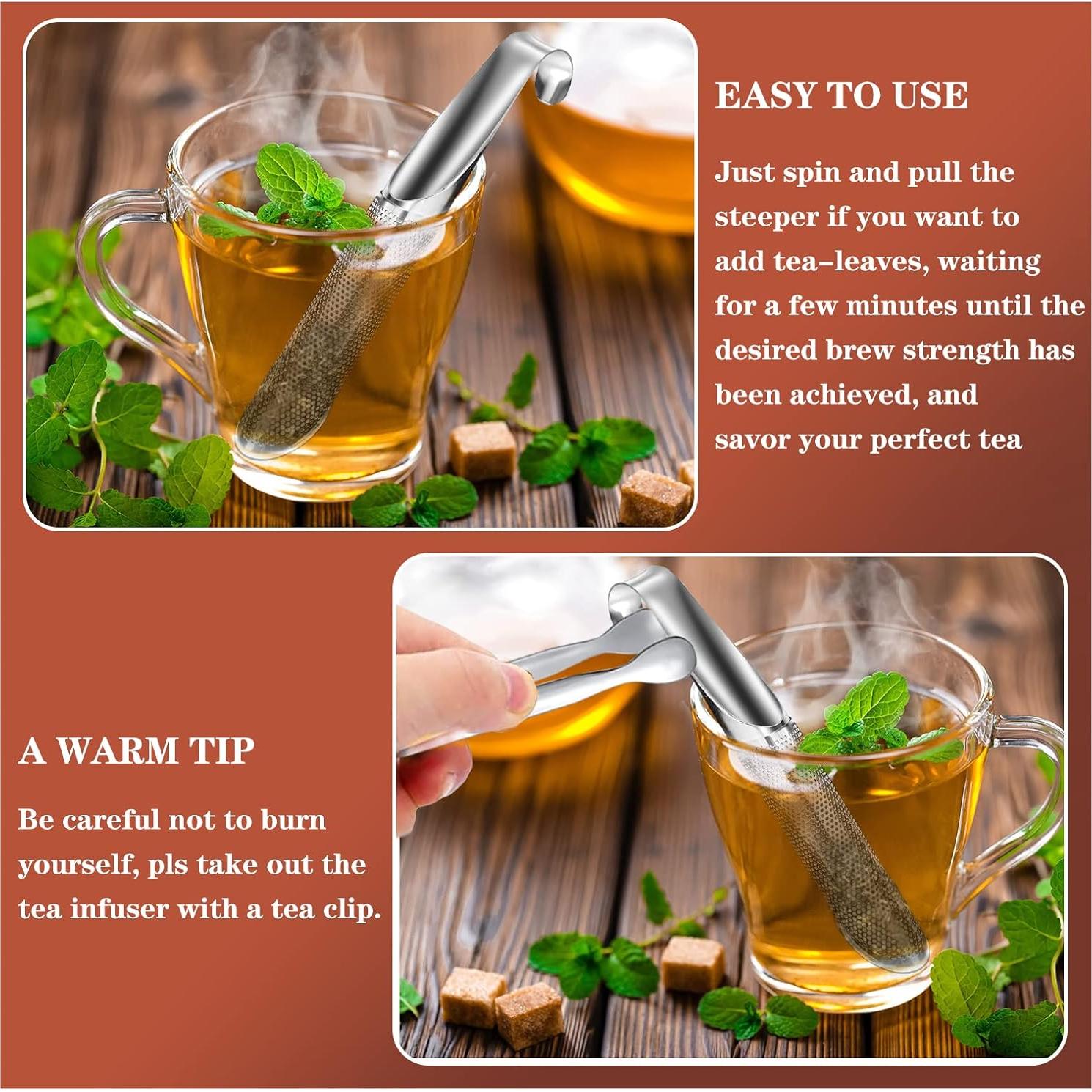 Infusor de Té Acero Inoxidable 304 APOIMNA - Juego de 2