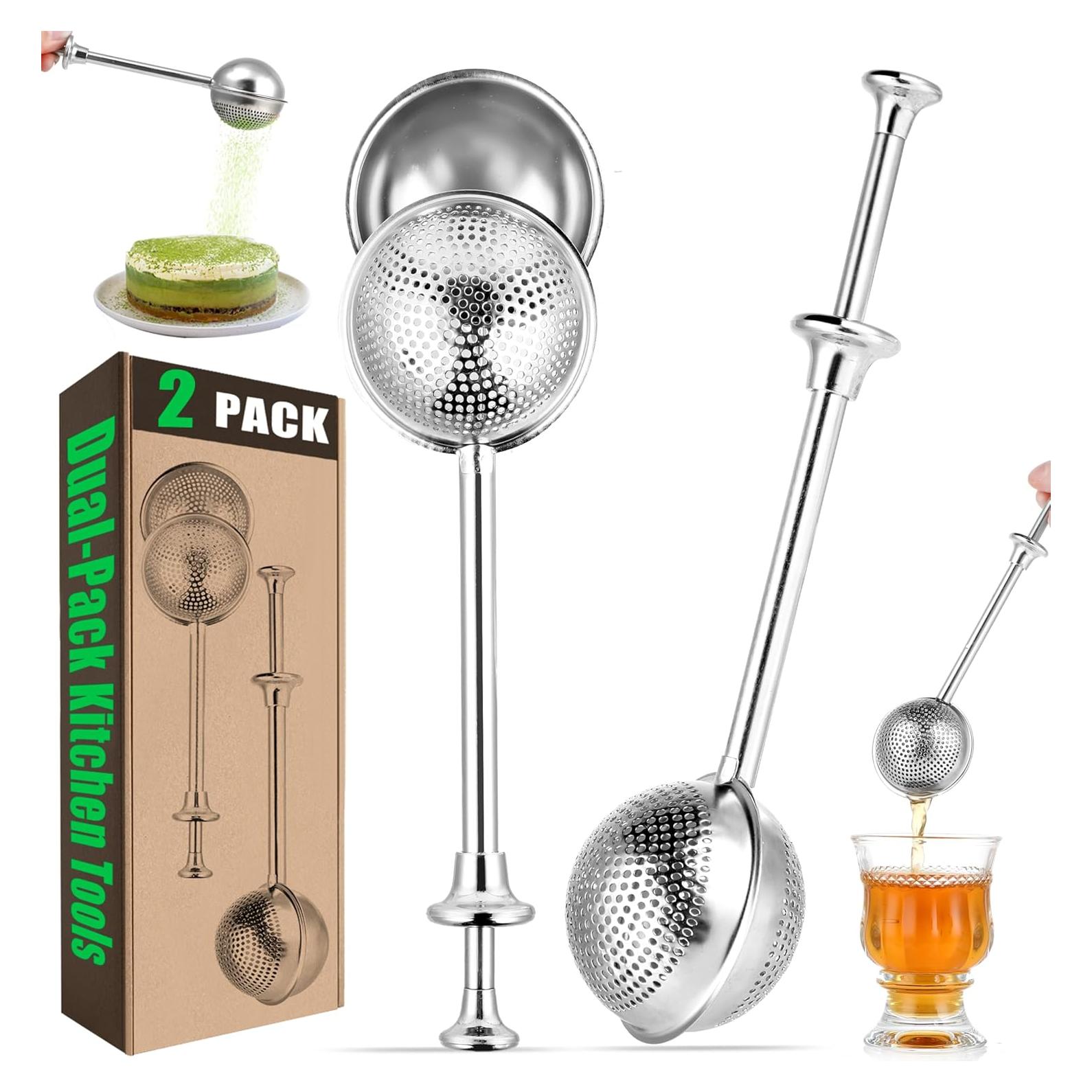 Set Doble de Herramientas de Cocina Hi-YomiLaugh - Colador y Tamiz