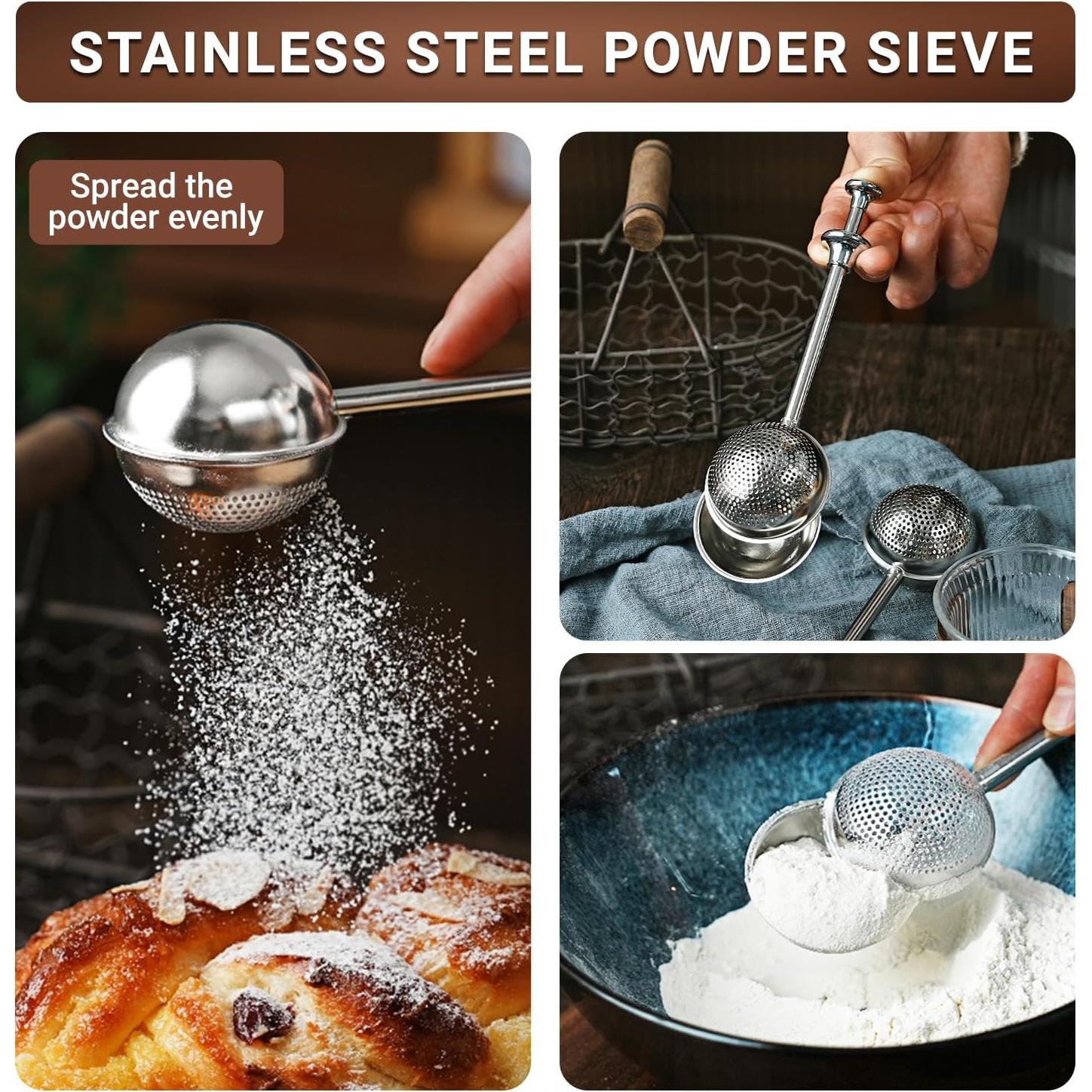 Set Doble de Herramientas de Cocina Hi-YomiLaugh - Colador y Tamiz