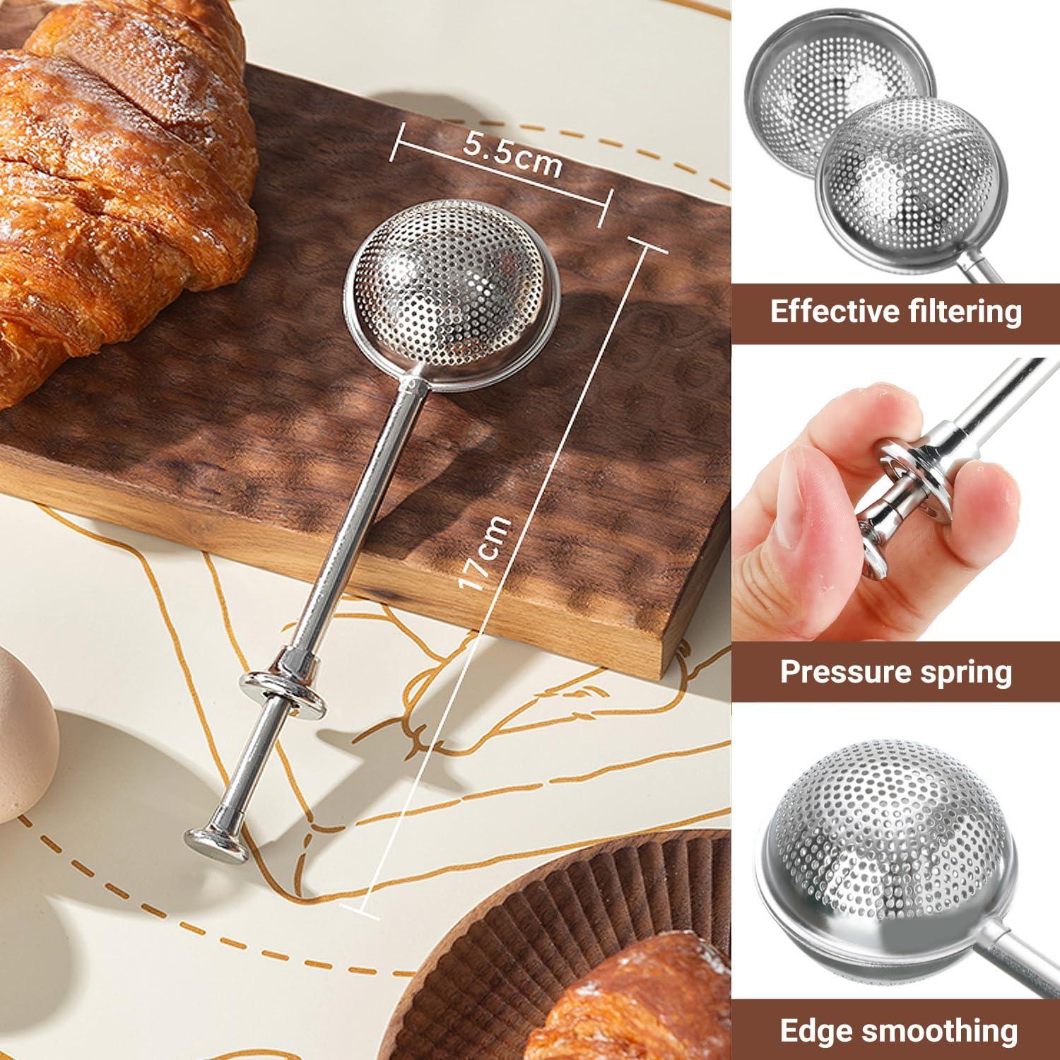 Set Doble de Herramientas de Cocina Hi-YomiLaugh - Colador y Tamiz