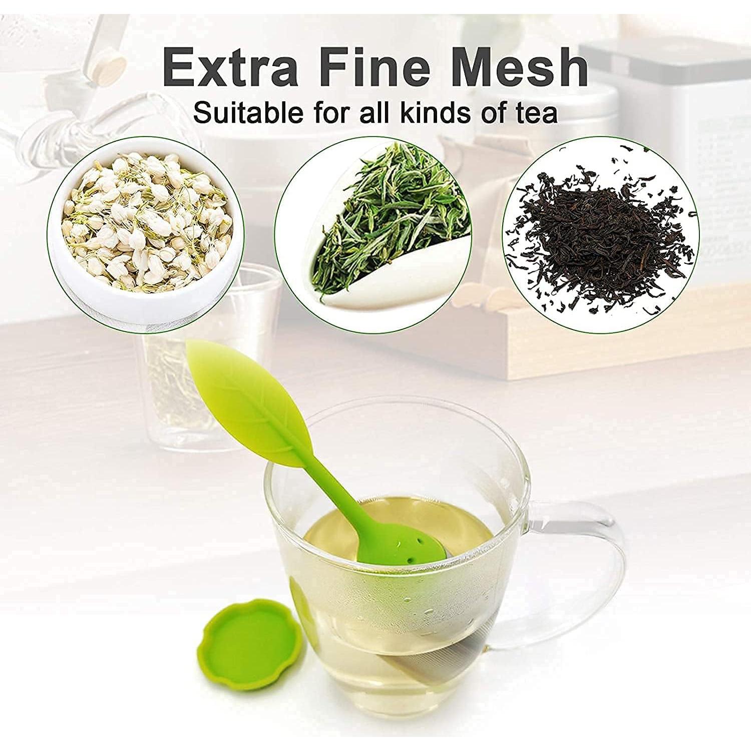 Infusores de Té HQSLsund de Silicona - Paquete de 4 Colores