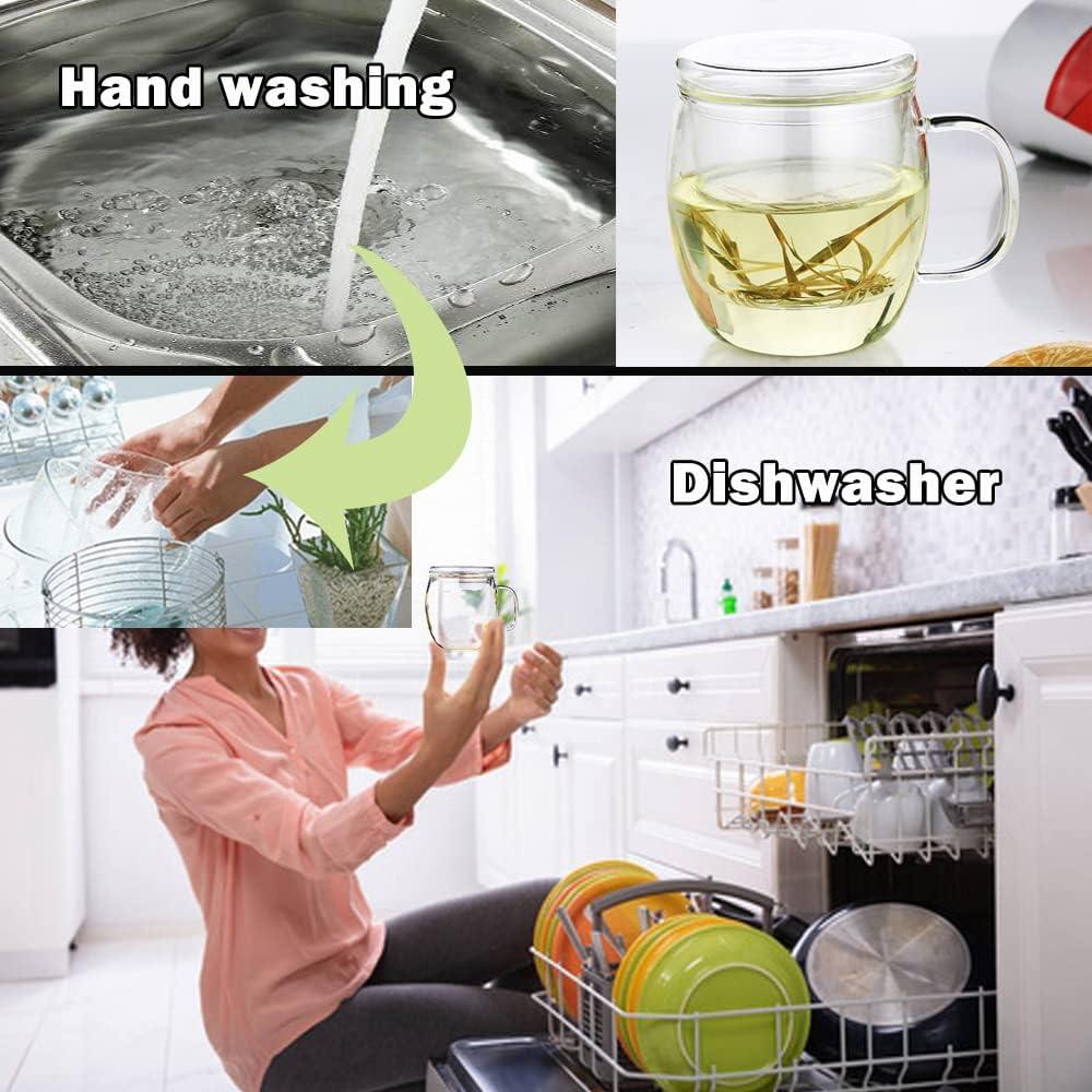 Taza de Té de Vidrio Bunhut con Infusor y Tapa 500ml