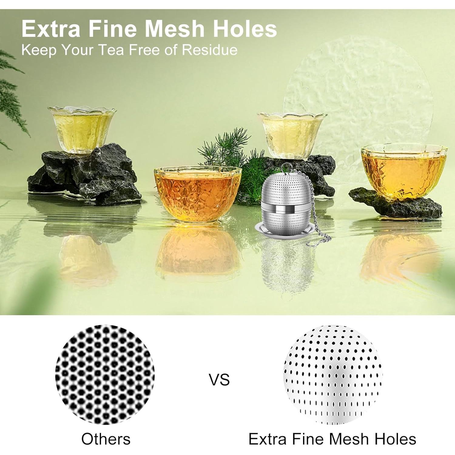Infusor de Té Numola de Acero Inoxidable 304 con Bandeja
