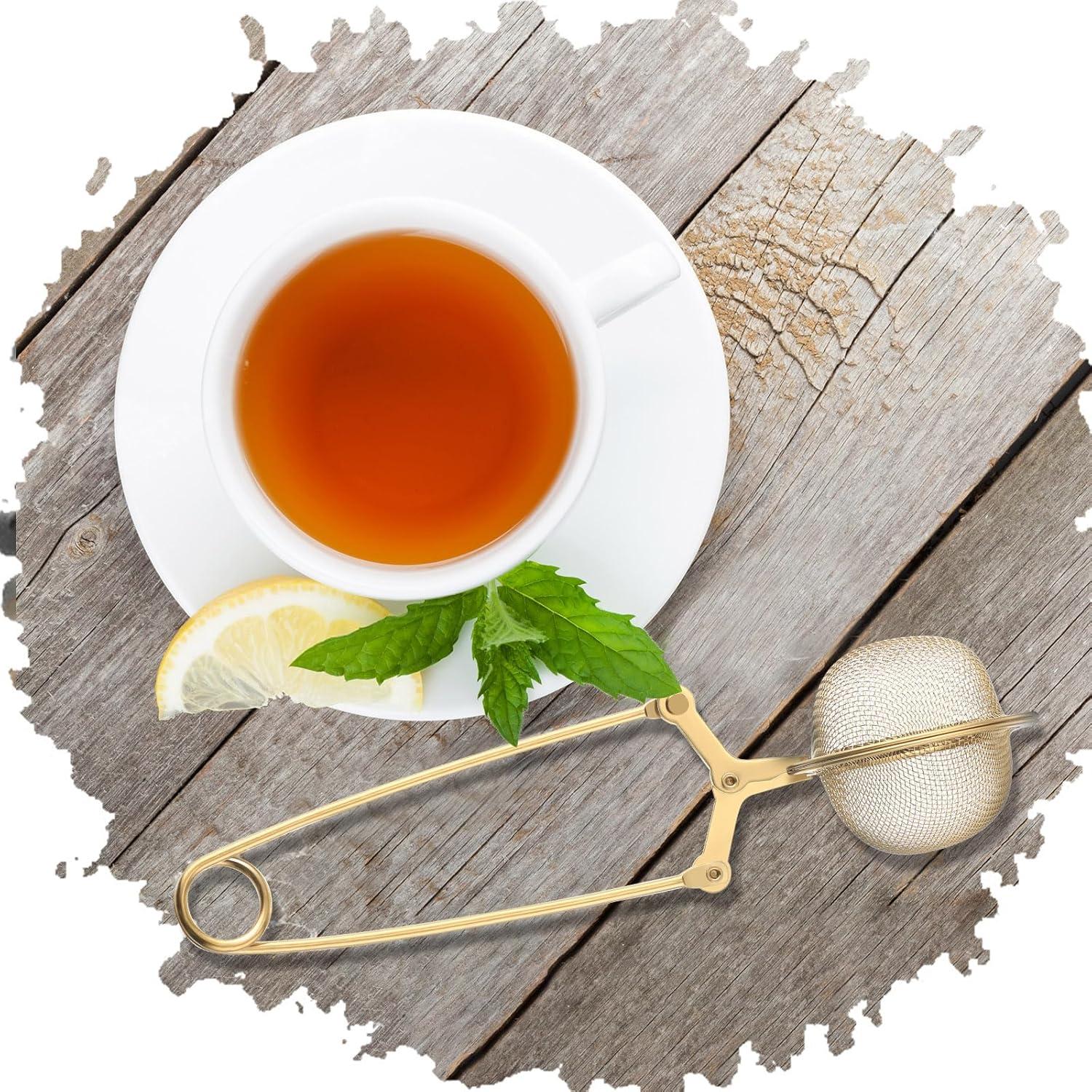 Infusores de Té de Acero Inoxidable Yinder - 20 Pcs Dorado