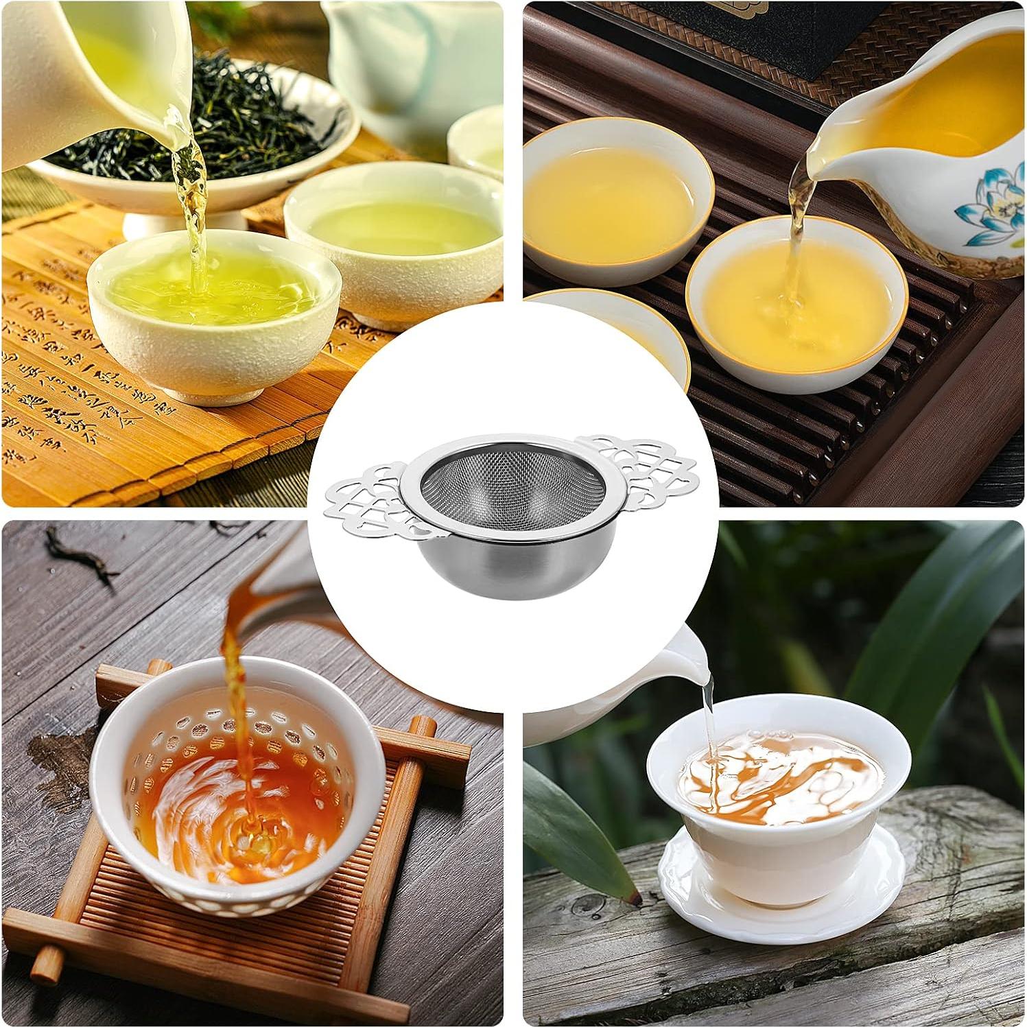 Coladores de té de acero inoxidable Abeillo - 2 unidades 6.6 cm