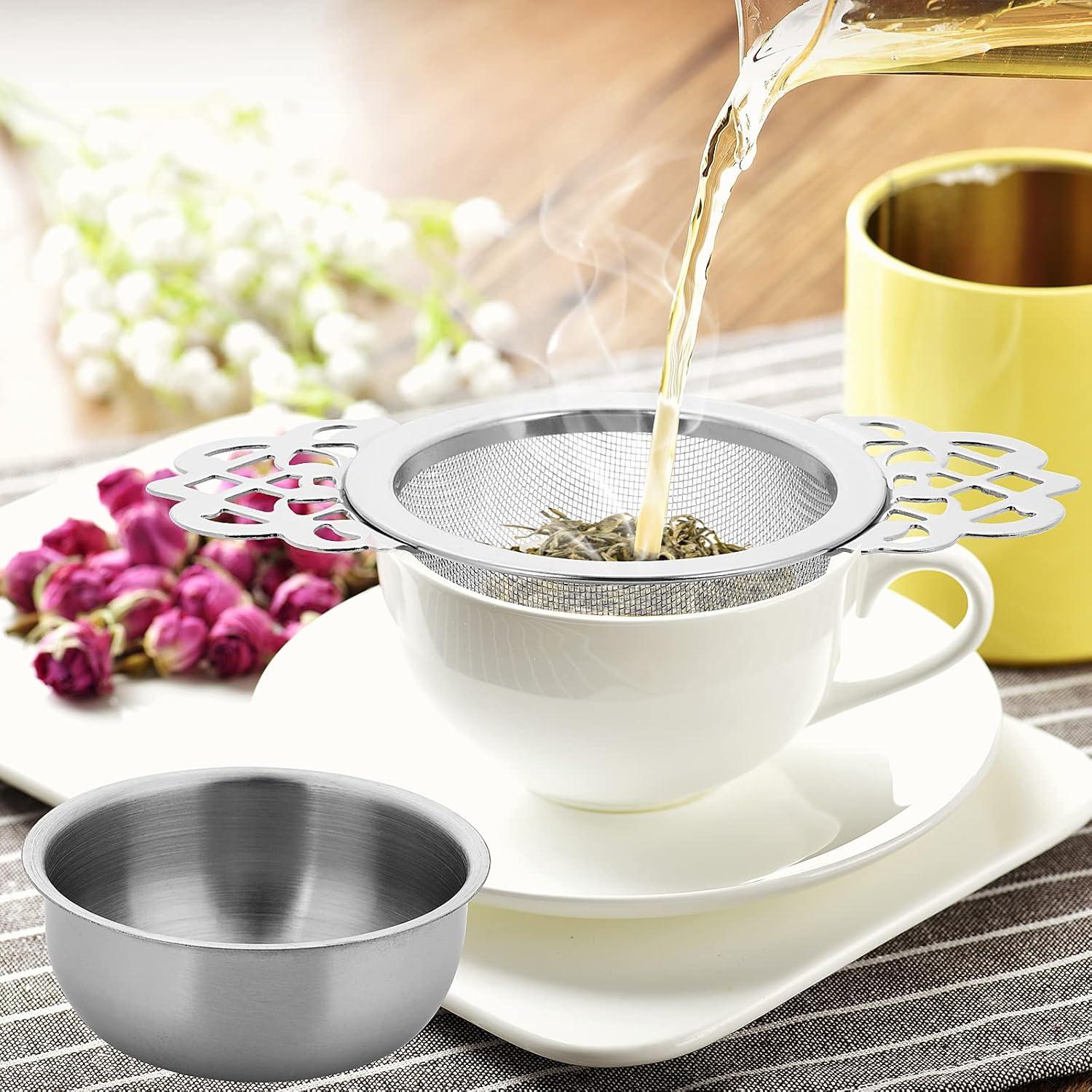 Coladores de té de acero inoxidable Abeillo - 2 unidades 6.6 cm