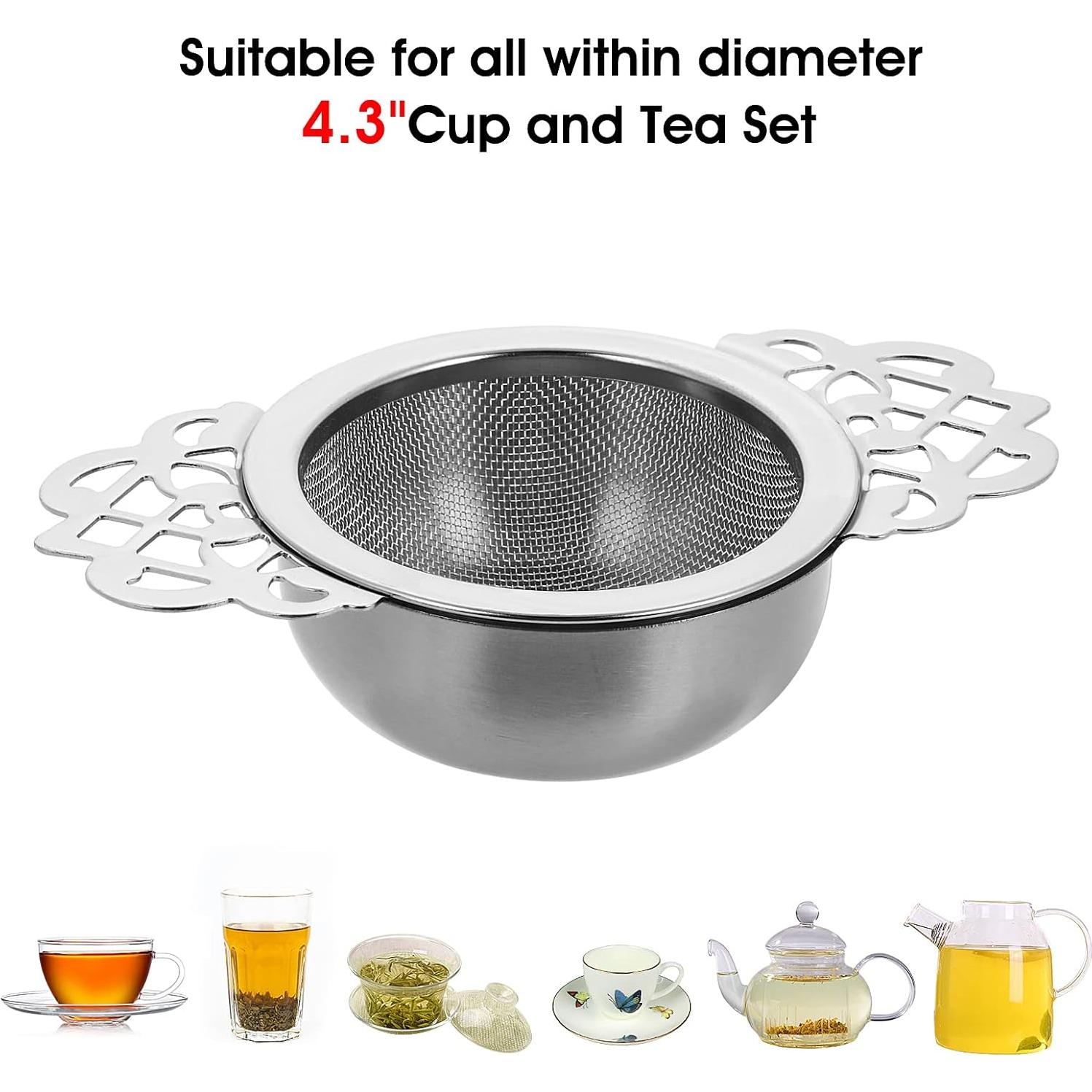 Coladores de té de acero inoxidable Abeillo - 2 unidades 6.6 cm