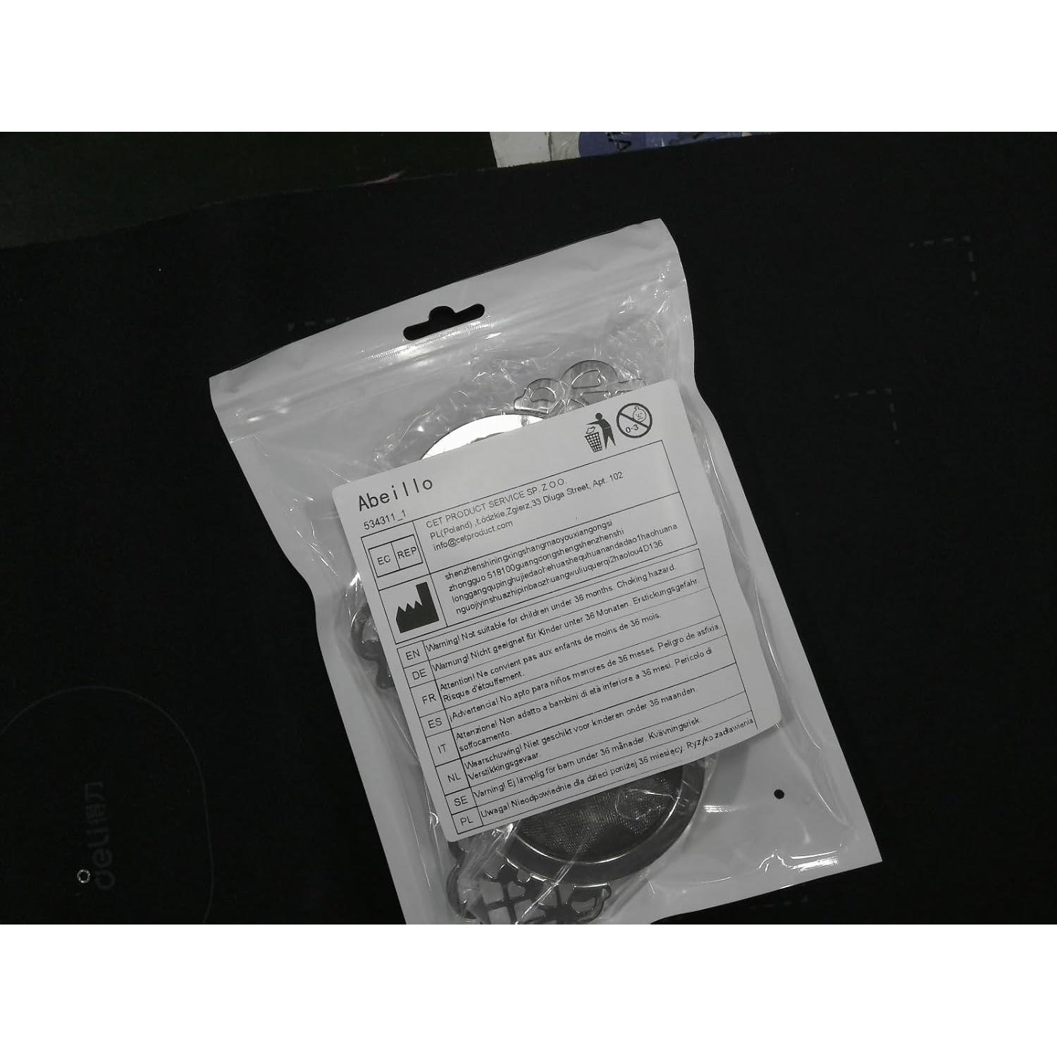 Coladores de té de acero inoxidable Abeillo - 2 unidades 6.6 cm