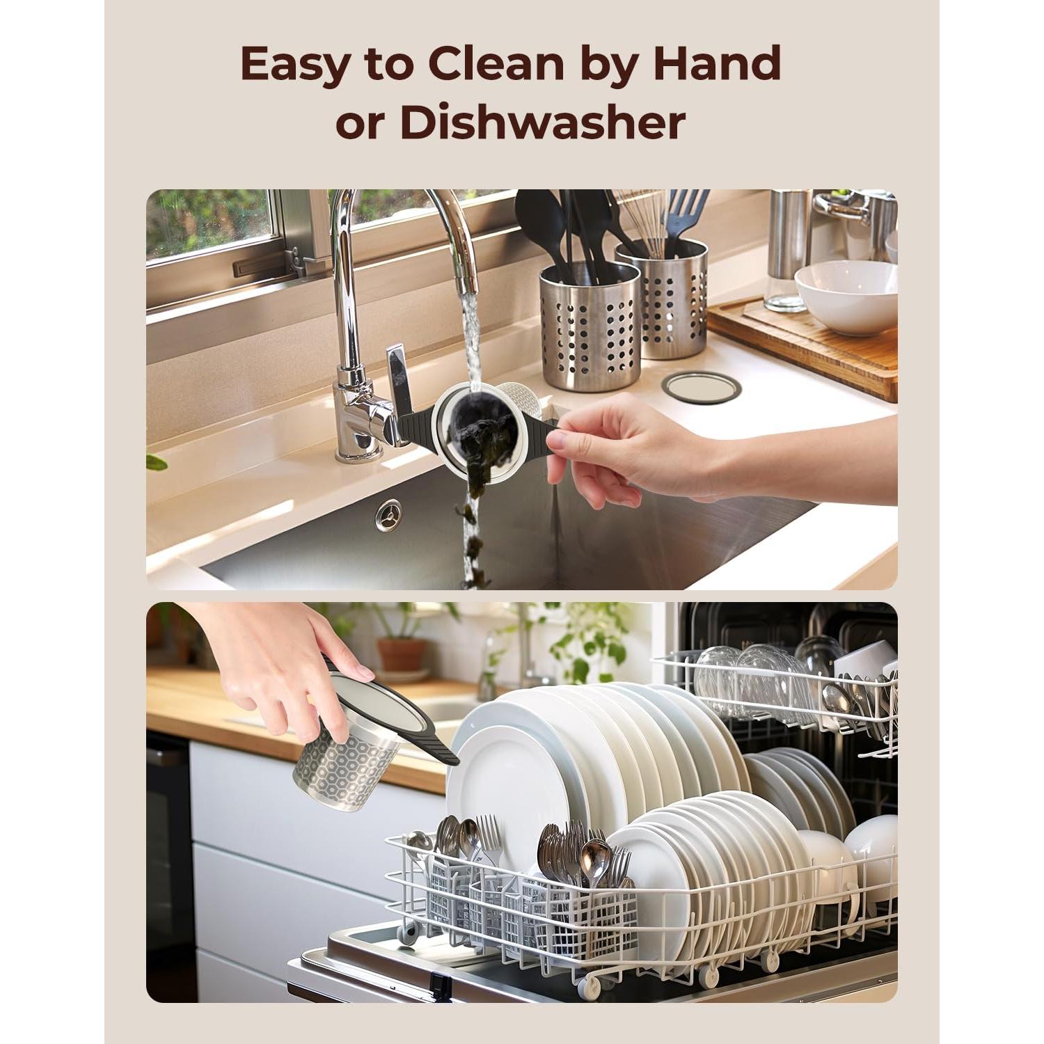 Coladores de Té Reinmoson 2 Pack Acero Inoxidable 304 Malla Fina