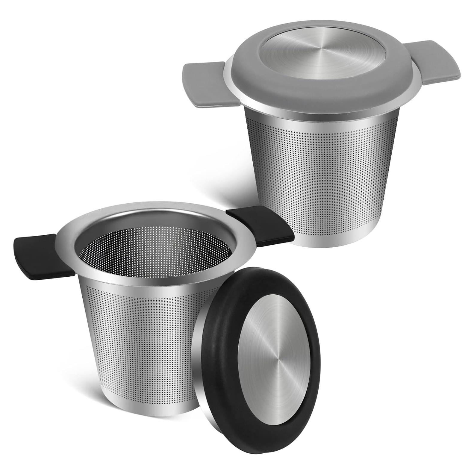 Infusor de Té GINOYA 2 Piezas Acero Inoxidable y Silicona