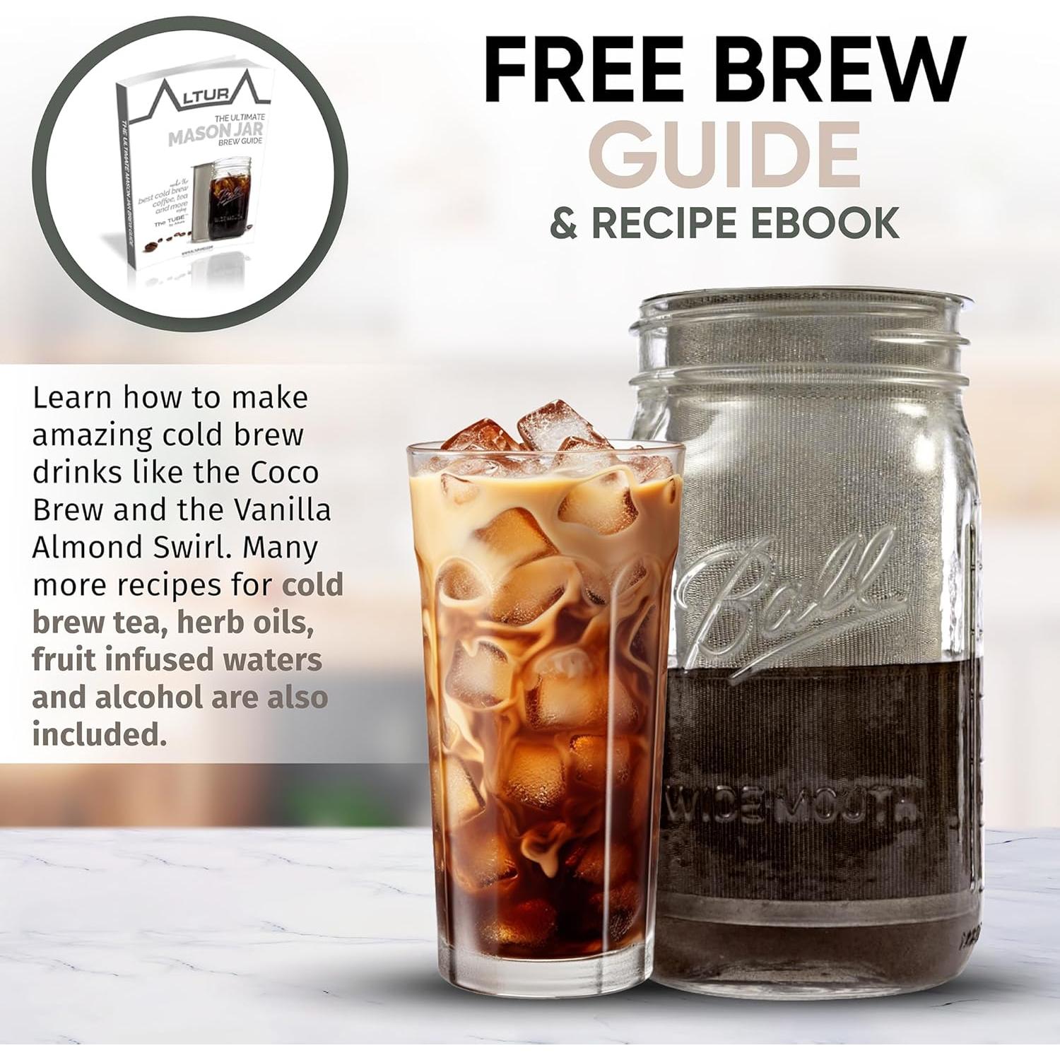 Cafetera Cold Brew Altura La TUBO 0.95L Acero Inoxidable