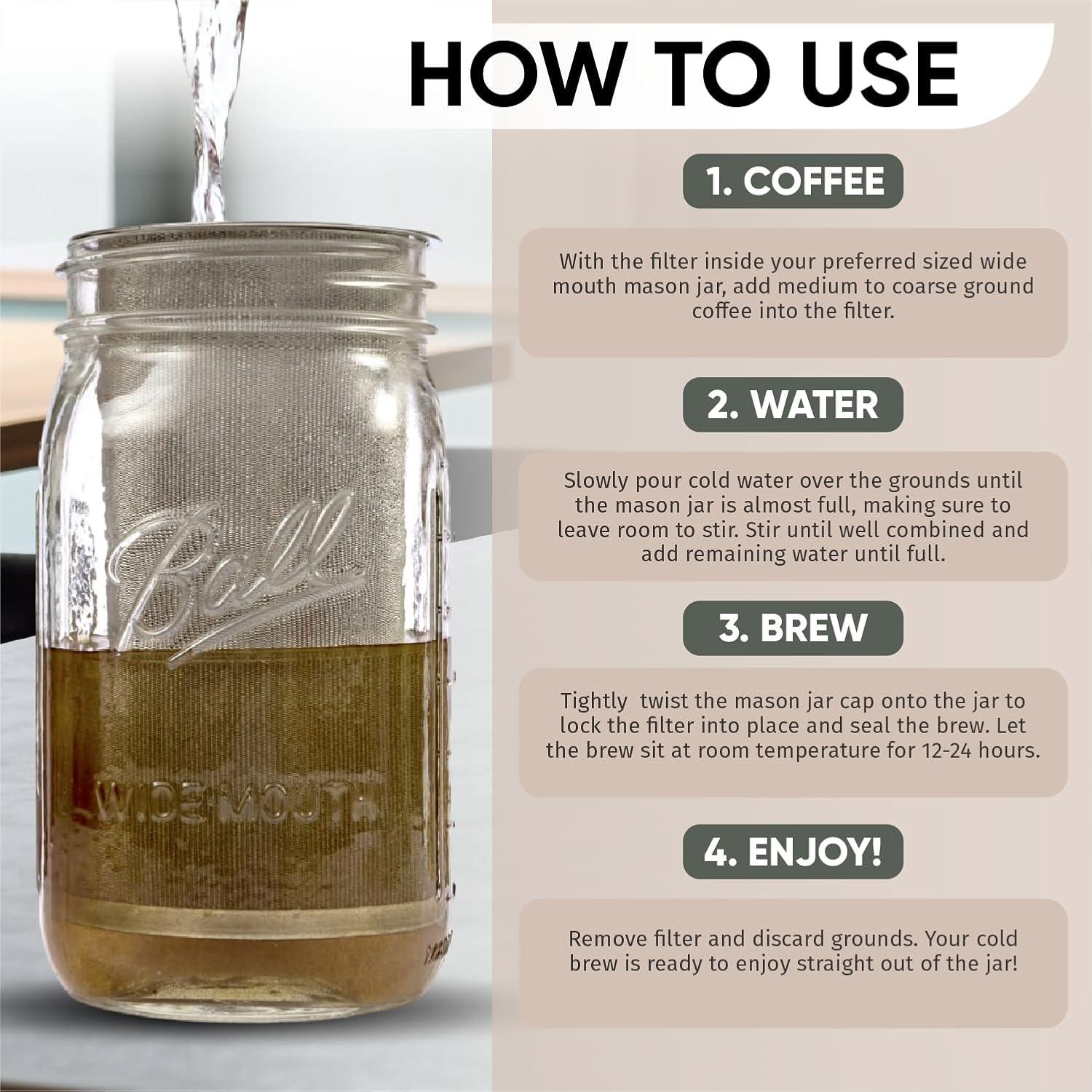 Cafetera Cold Brew Altura La TUBO 0.95L Acero Inoxidable