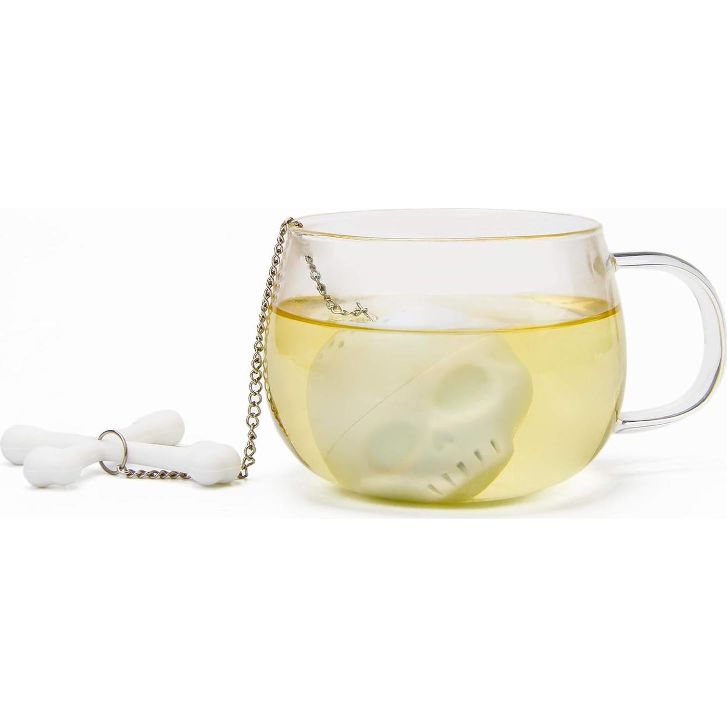 Infusor de Té Coolrunner Calavera Silicona 2 Pcs 4.6cm