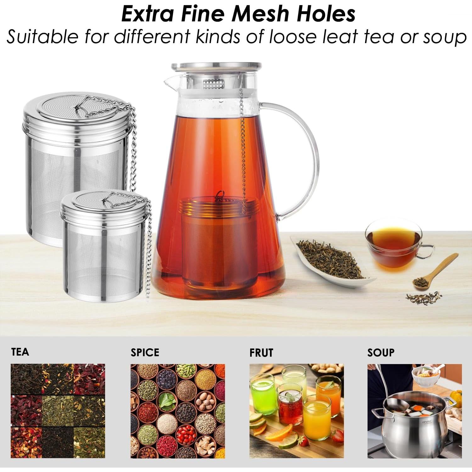 Infusores de Té TEEMADE Acero Inoxidable 304 - 2 Tamaños