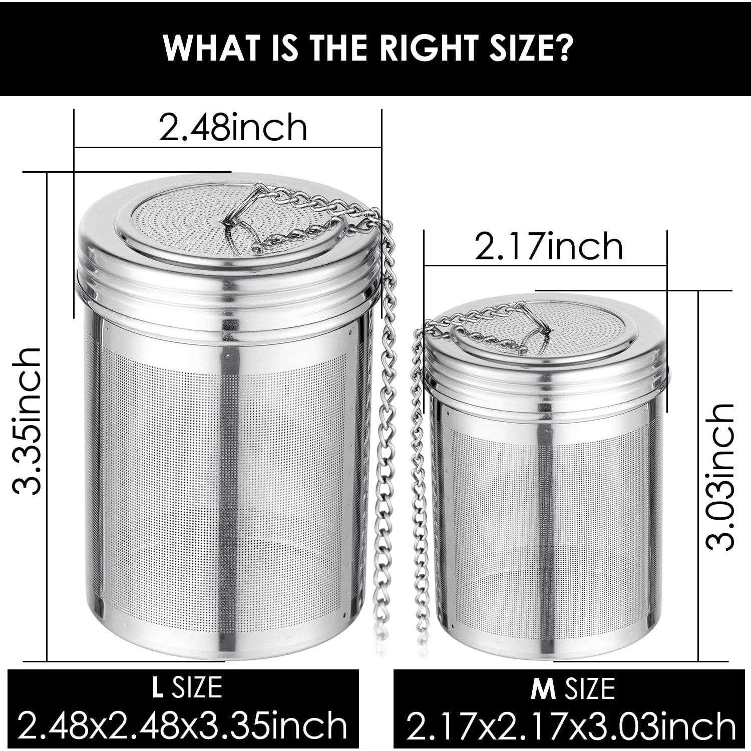 Infusores de Té TEEMADE Acero Inoxidable 304 - 2 Tamaños