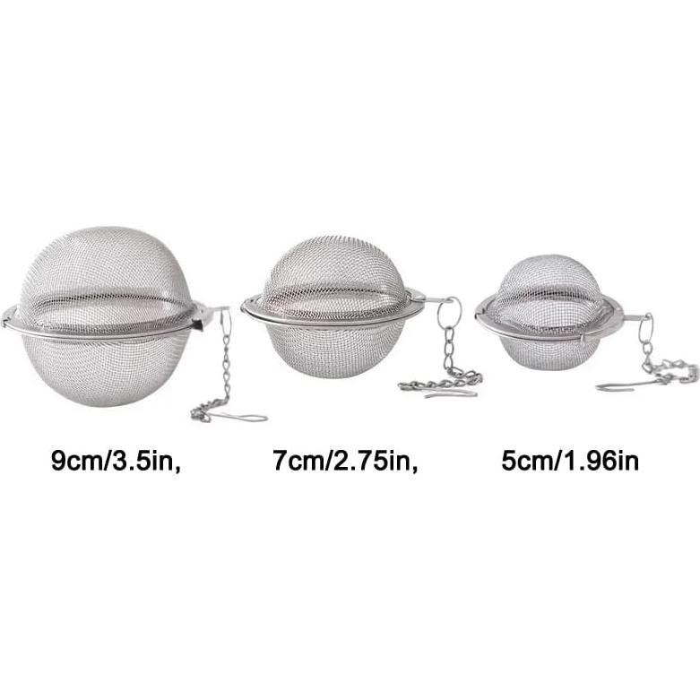 Set de 3 Infusores de Té de Malla Acero Inoxidable YITOO