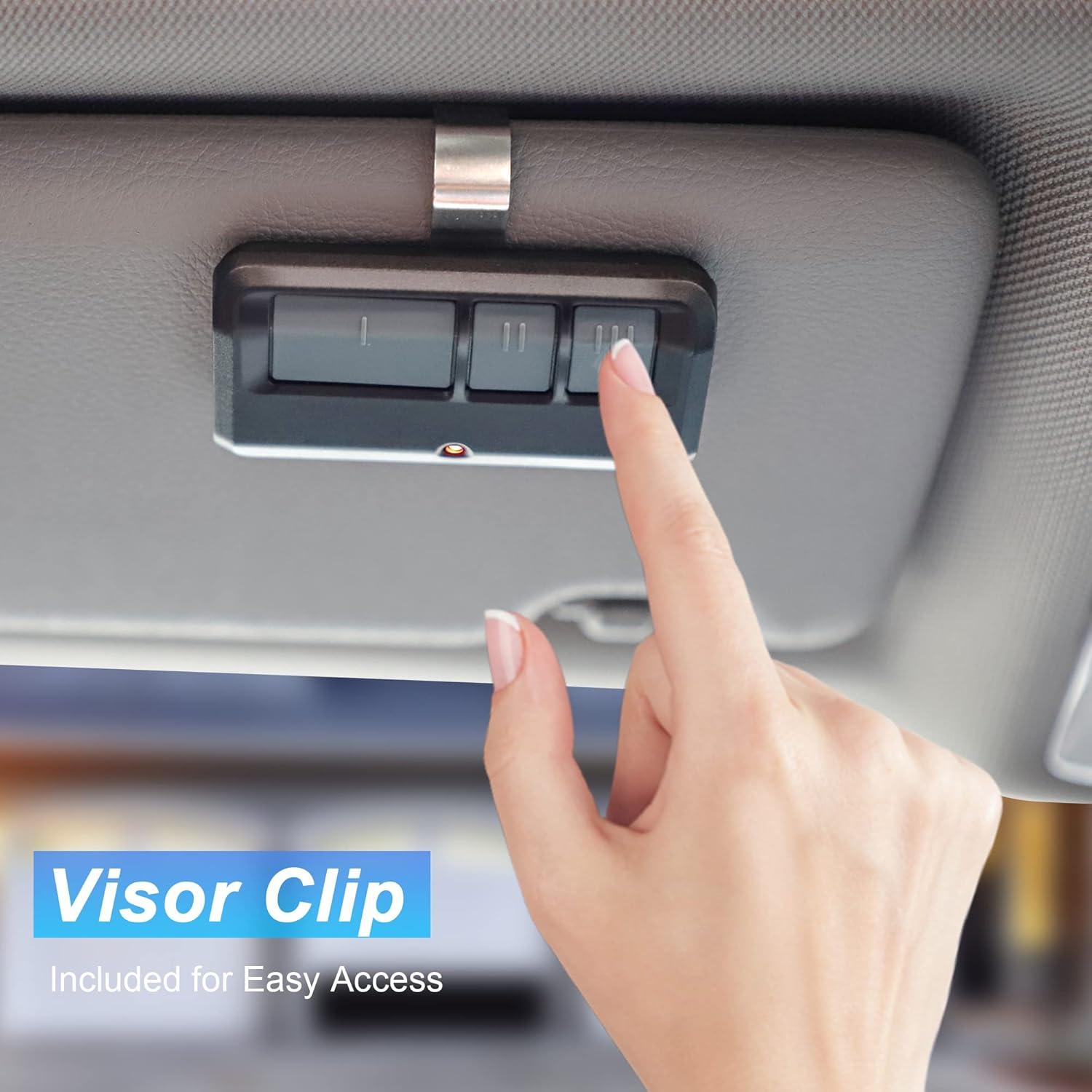 Control Remoto de Puerta de Garaje CreaCity 893LM Universal Negro