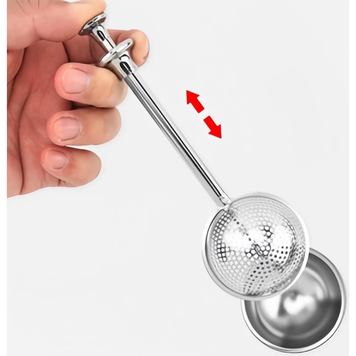 Juego de 3 Infusores de Té Acero Inoxidable SURVART 18x5 cm