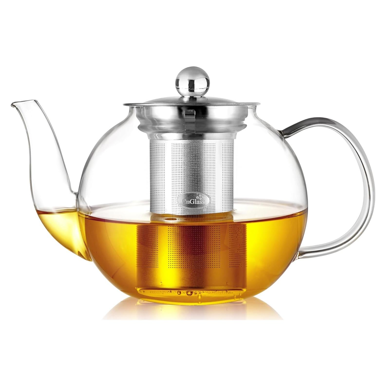 Tetera de Vidrio CNGLASS 600ml con Infusor Removible