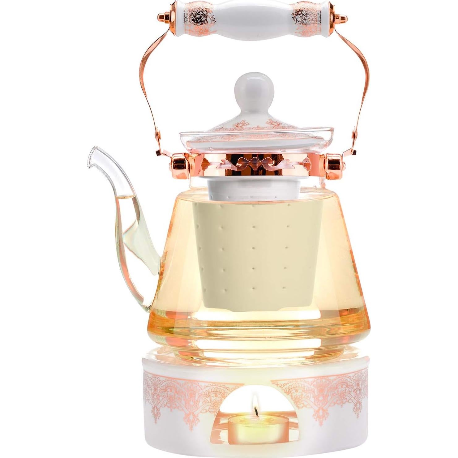 Juego de Tetera de Vidrio Teabloom Buckingham Palace 1.2L