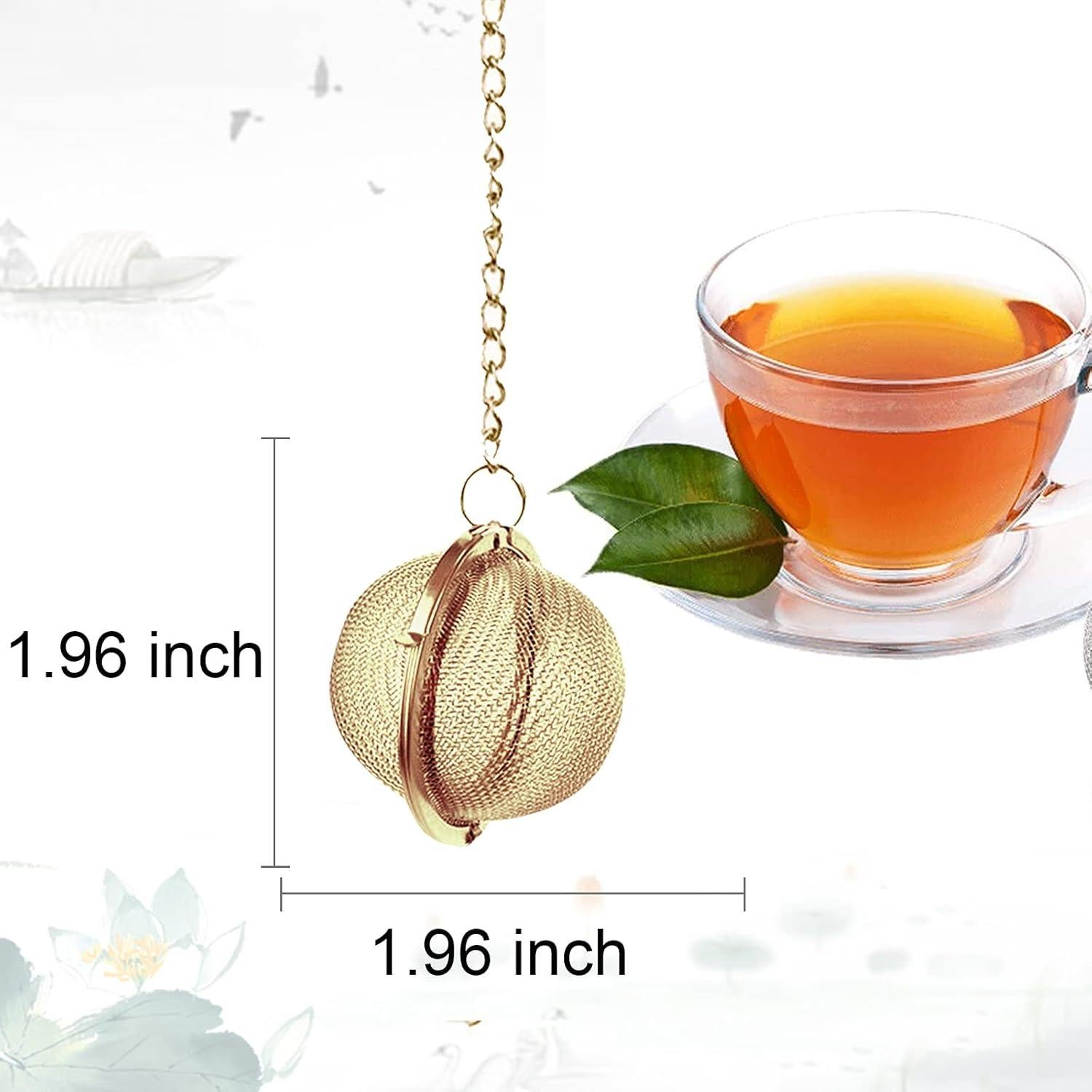 Infusor de Té HSP-HSWITI de Acero Inoxidable - 2 Piezas