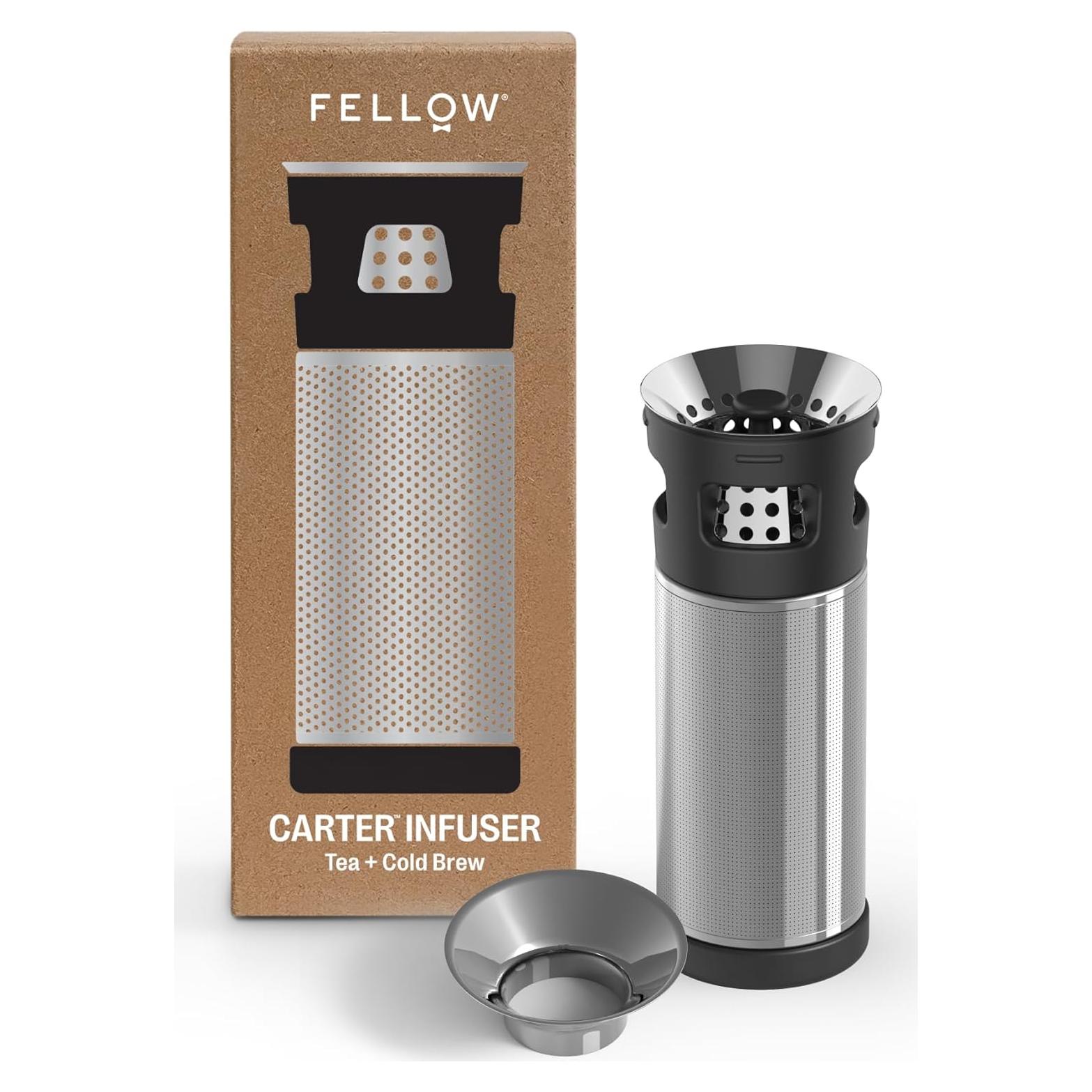 Infusor de Té Fellow Carter con Taza 16 oz - Acero Inoxidable