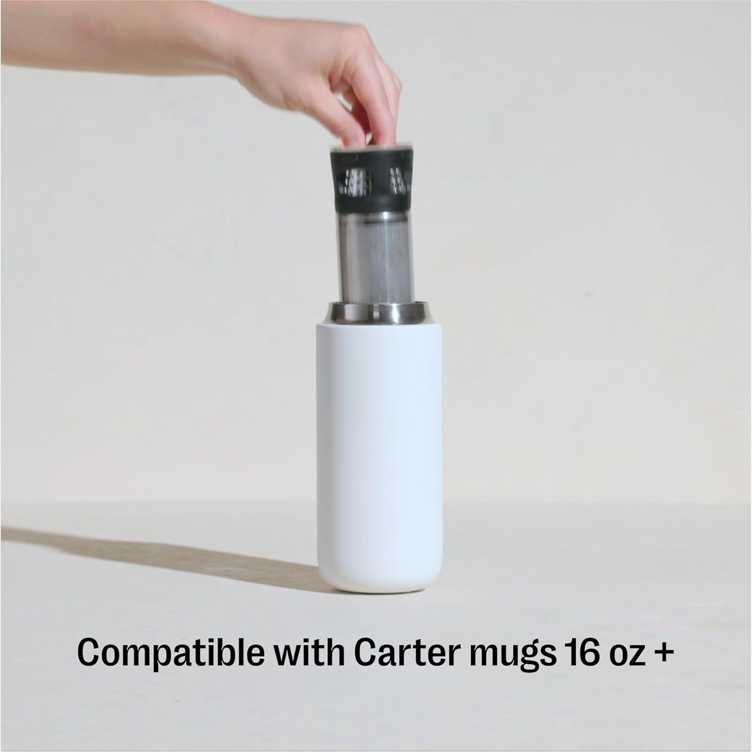 Infusor de Té Fellow Carter con Taza 16 oz - Acero Inoxidable