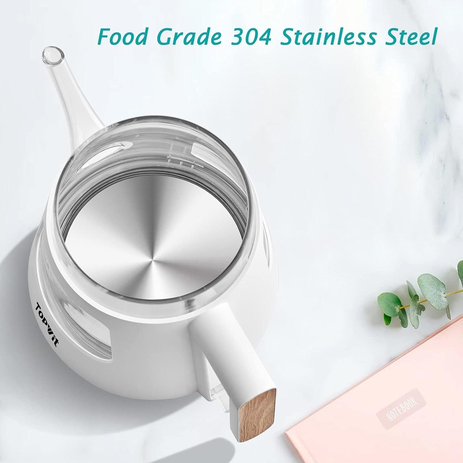 Hervidor Eléctrico TopWit 1.0L con Infusor Acero Inoxidable