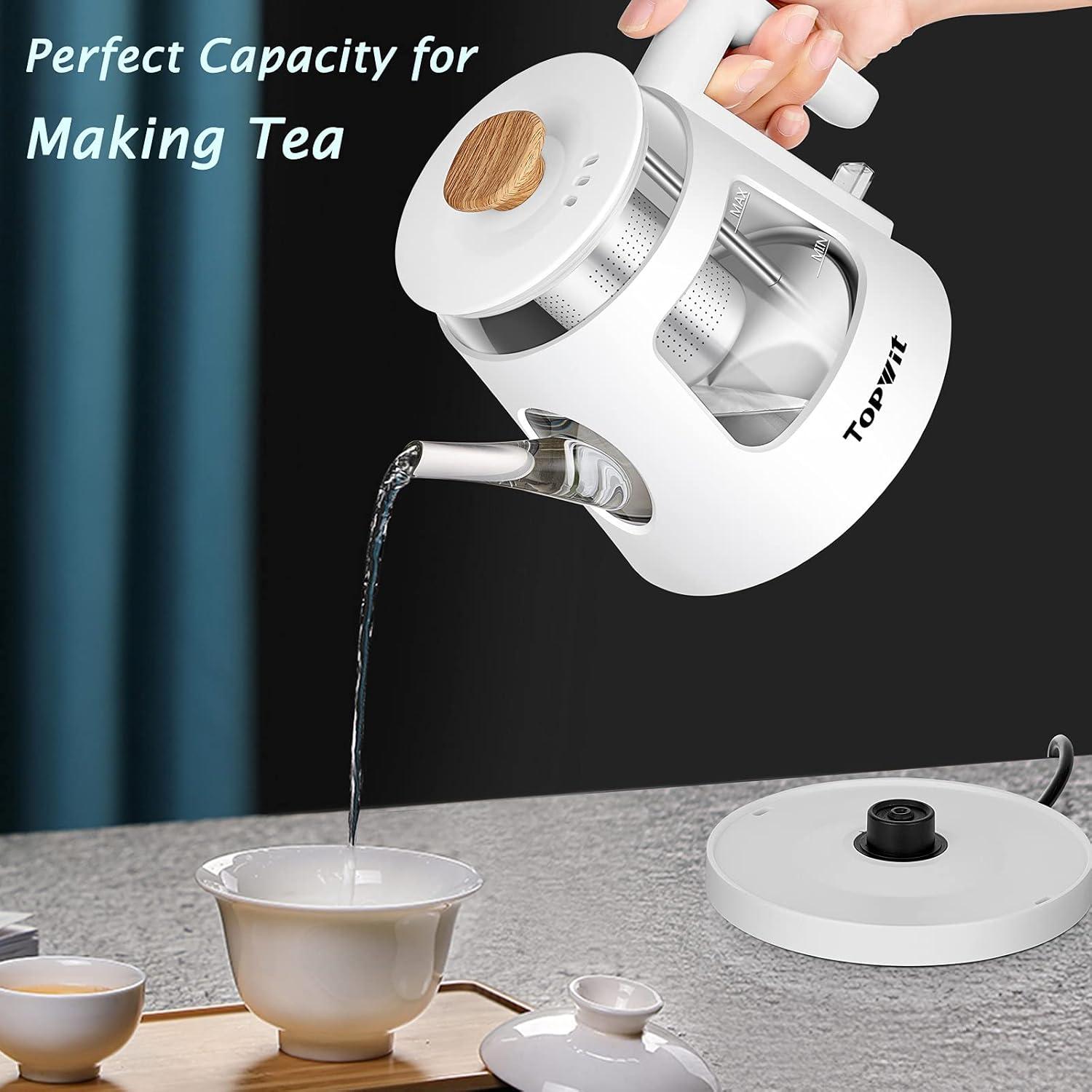 Hervidor Eléctrico TopWit 1.0L con Infusor Acero Inoxidable