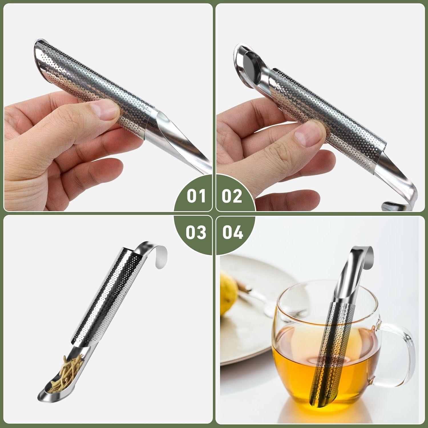 Paquete de 3 Infusores de Té Acero Inoxidable Wahijihe