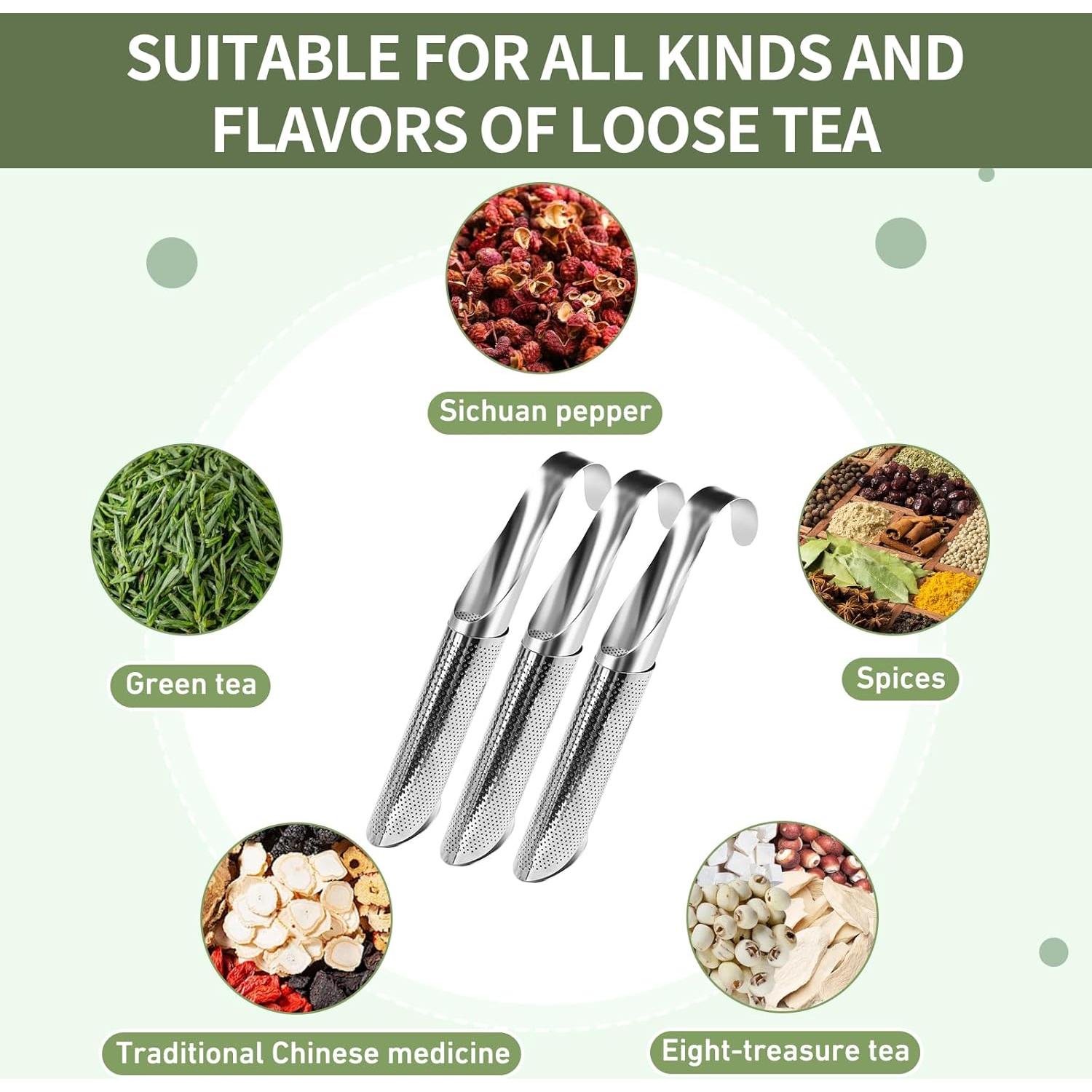 Paquete de 3 Infusores de Té Acero Inoxidable Wahijihe