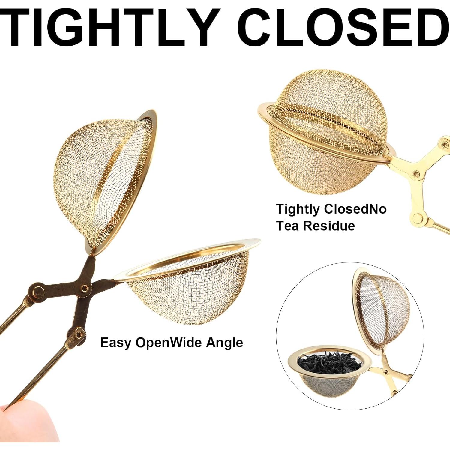 Infusor de Té con Mango Luckyiren, Acero Inoxidable, 2 Piezas