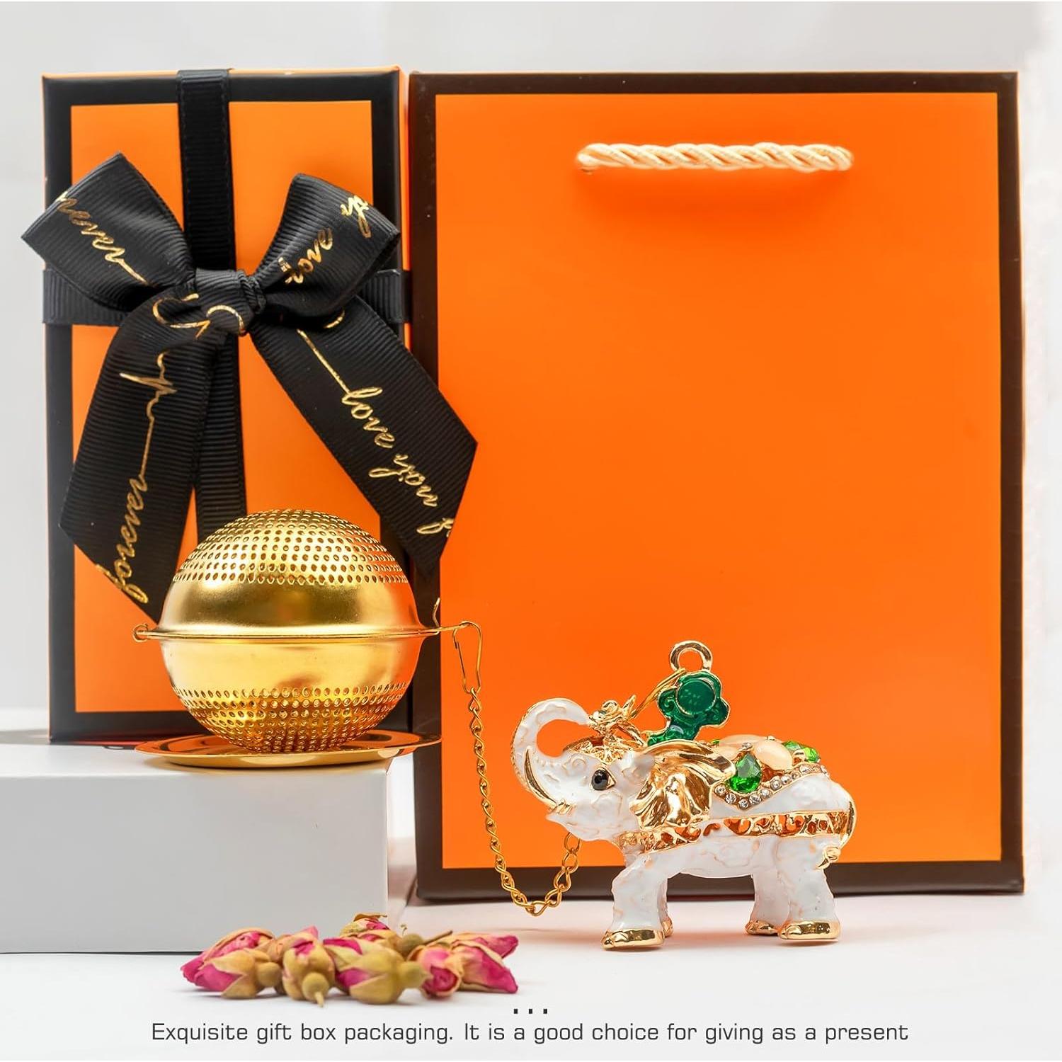 Colador de Té Elefante de Acero Inoxidable Gloriousliving 3.48 cm