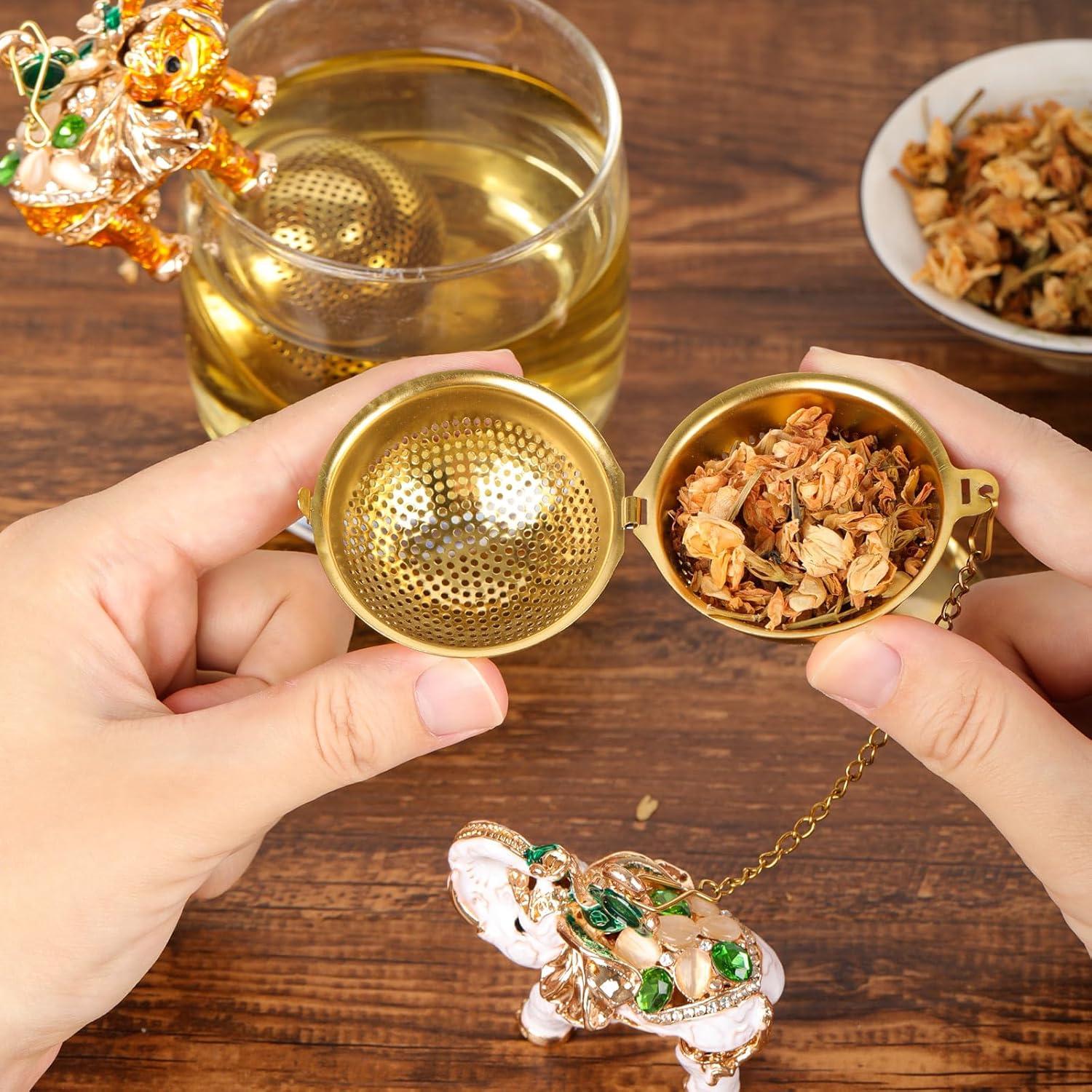 Colador de Té Elefante de Acero Inoxidable Gloriousliving 3.48 cm