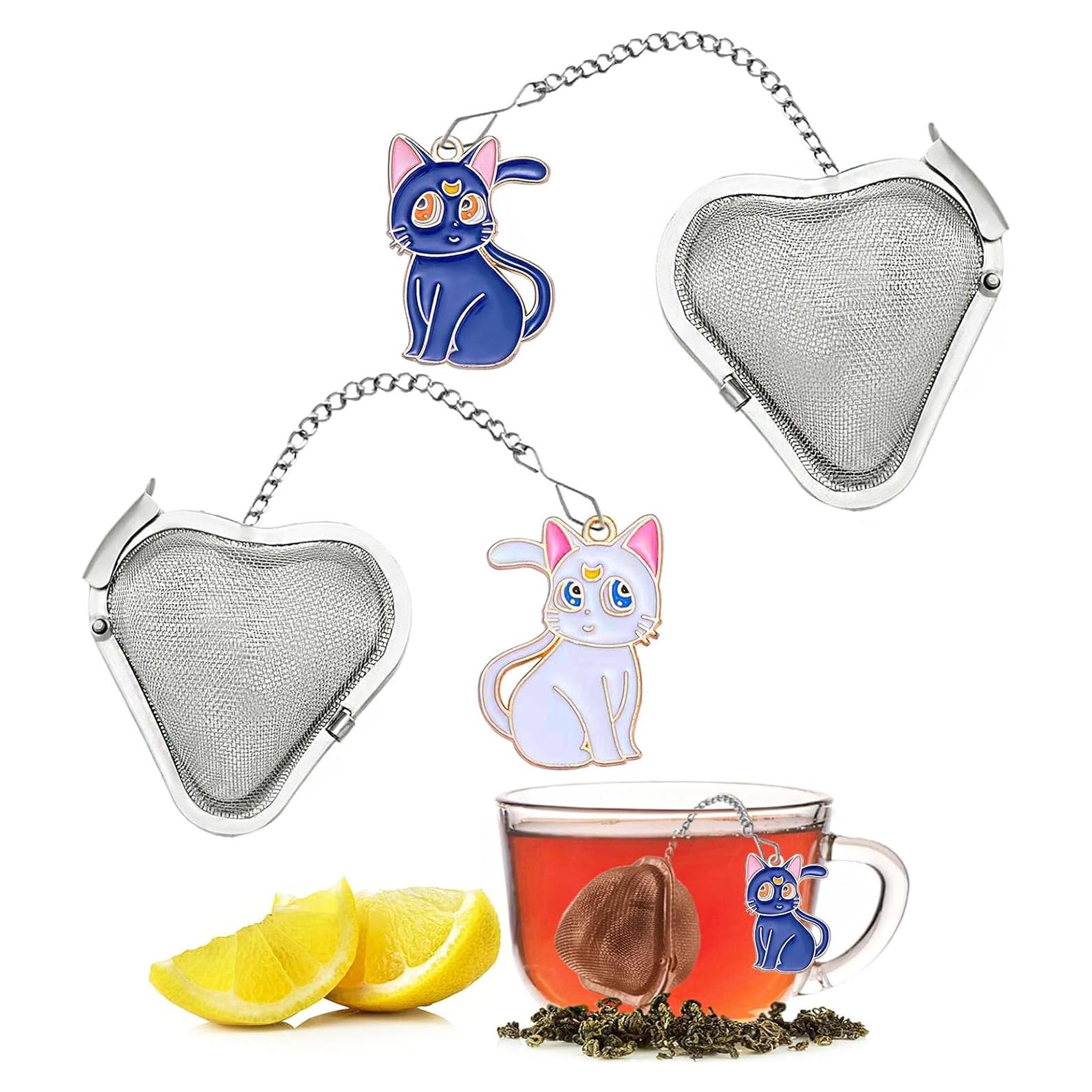 Infusor de Té Colgante HADEWEITE Acero Inoxidable 2 Pcs