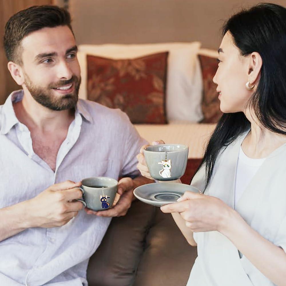 Infusor de Té Colgante HADEWEITE Acero Inoxidable 2 Pcs