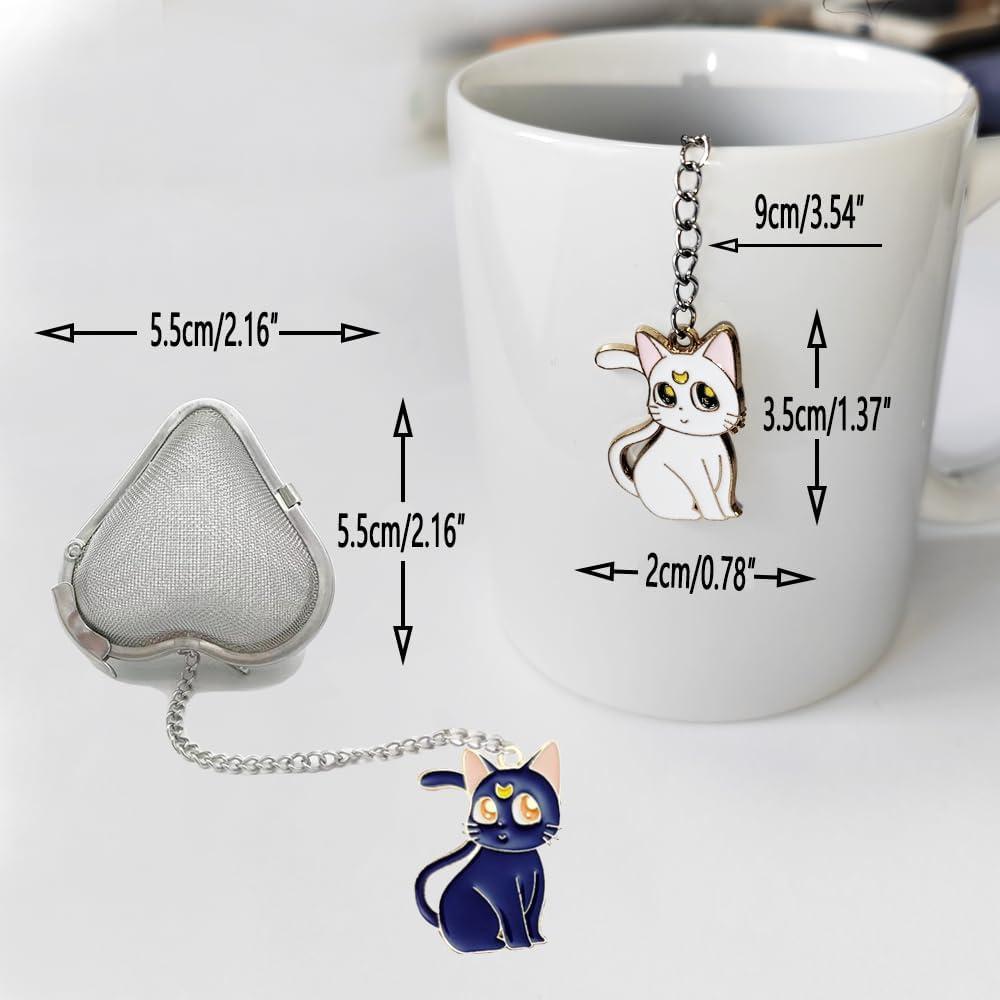 Infusor de Té Colgante HADEWEITE Acero Inoxidable 2 Pcs