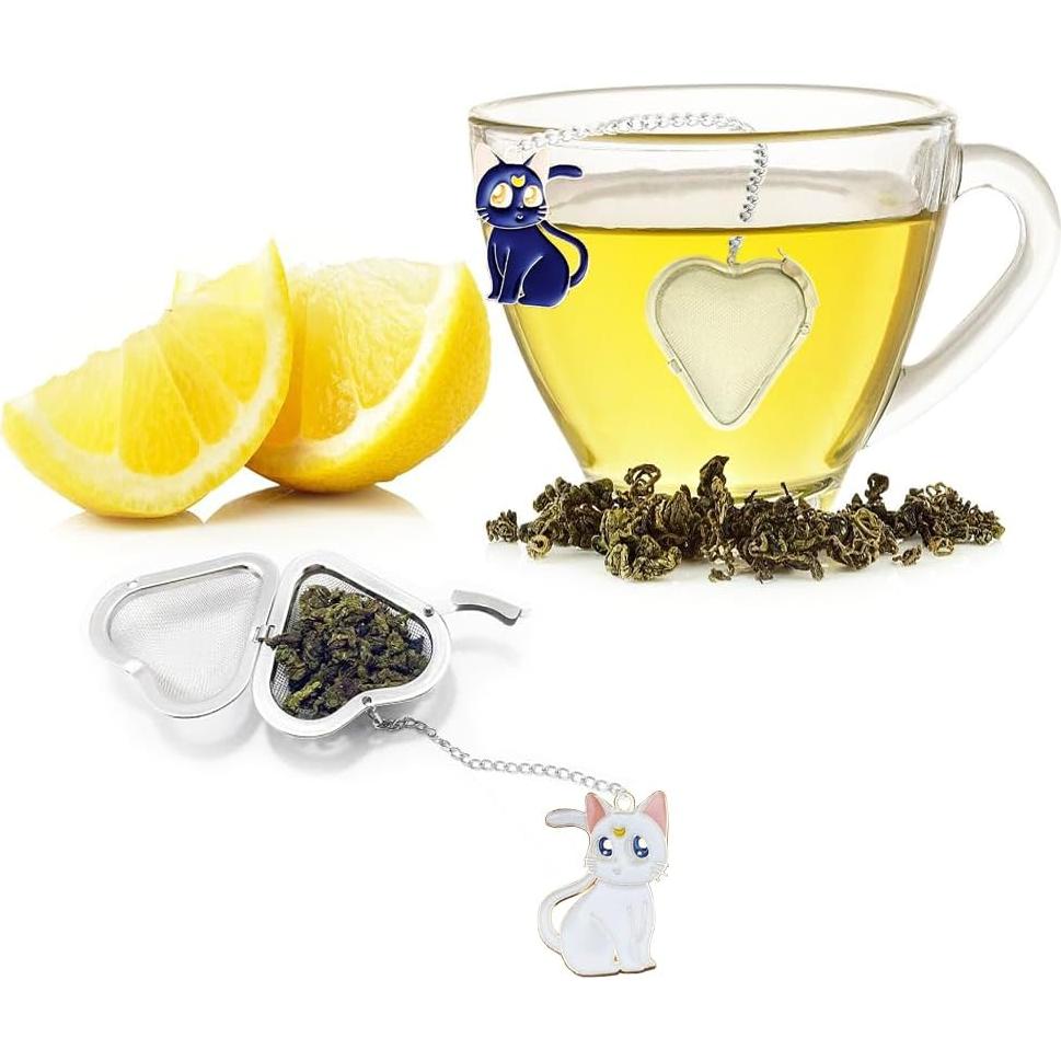 Infusor de Té Colgante HADEWEITE Acero Inoxidable 2 Pcs