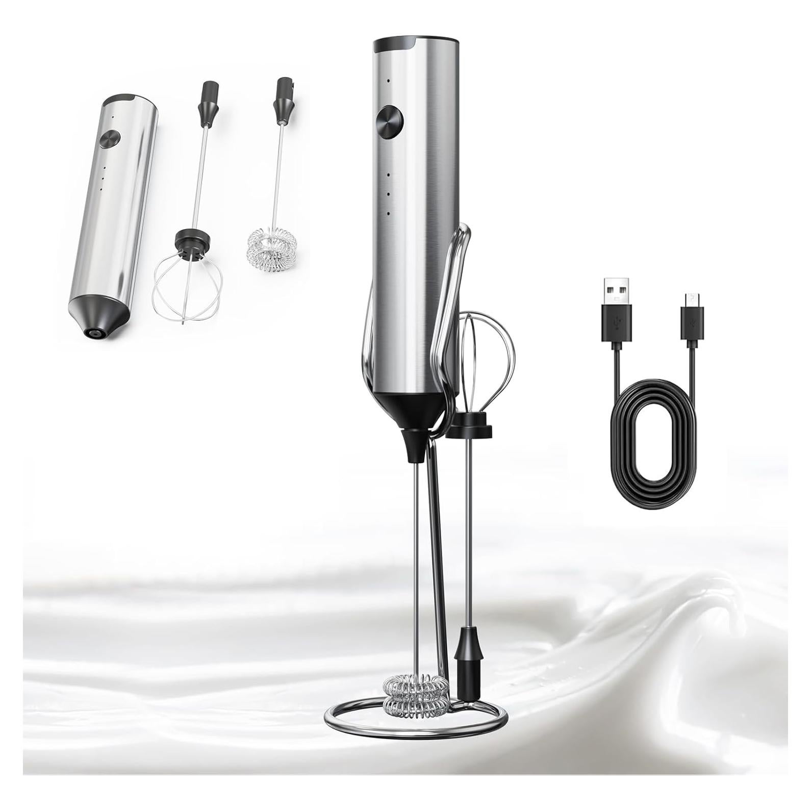 Espumador de Leche Eléctrico SOENGLYUN Recargable USB 10W